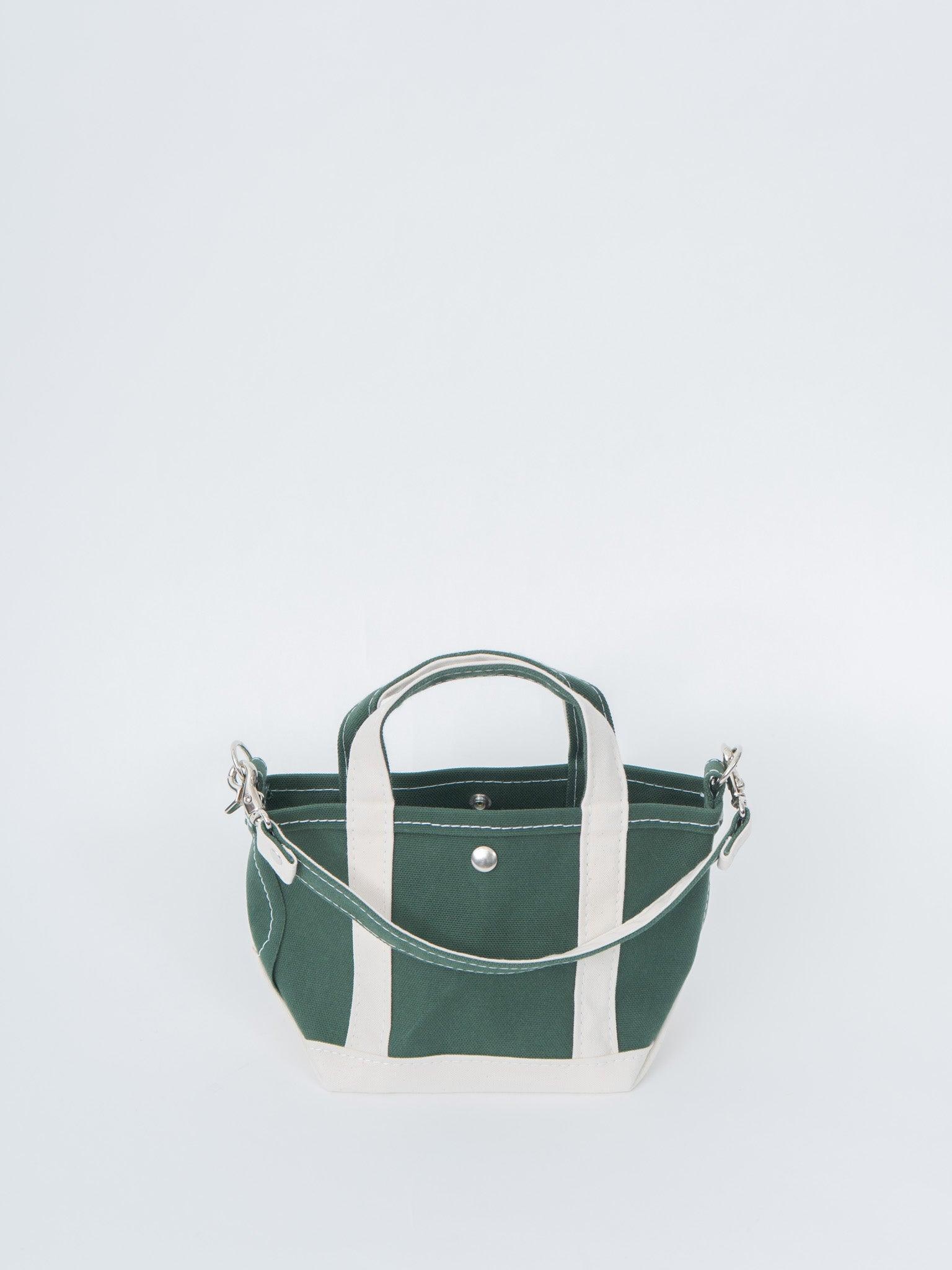 Tote Bag Mini - Forest Green/Natural