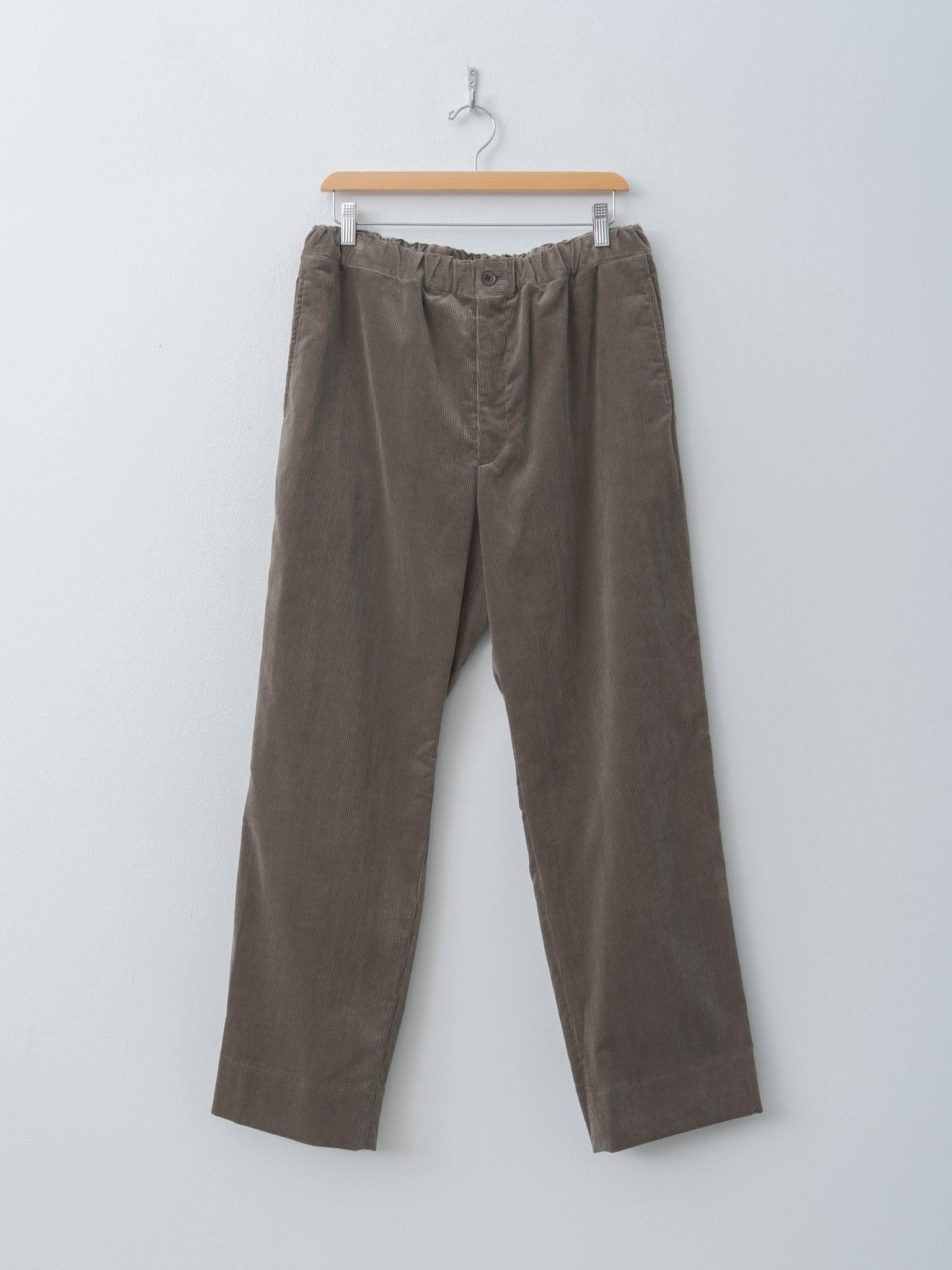 Cotton Corduroy Easy Trousers - Brown