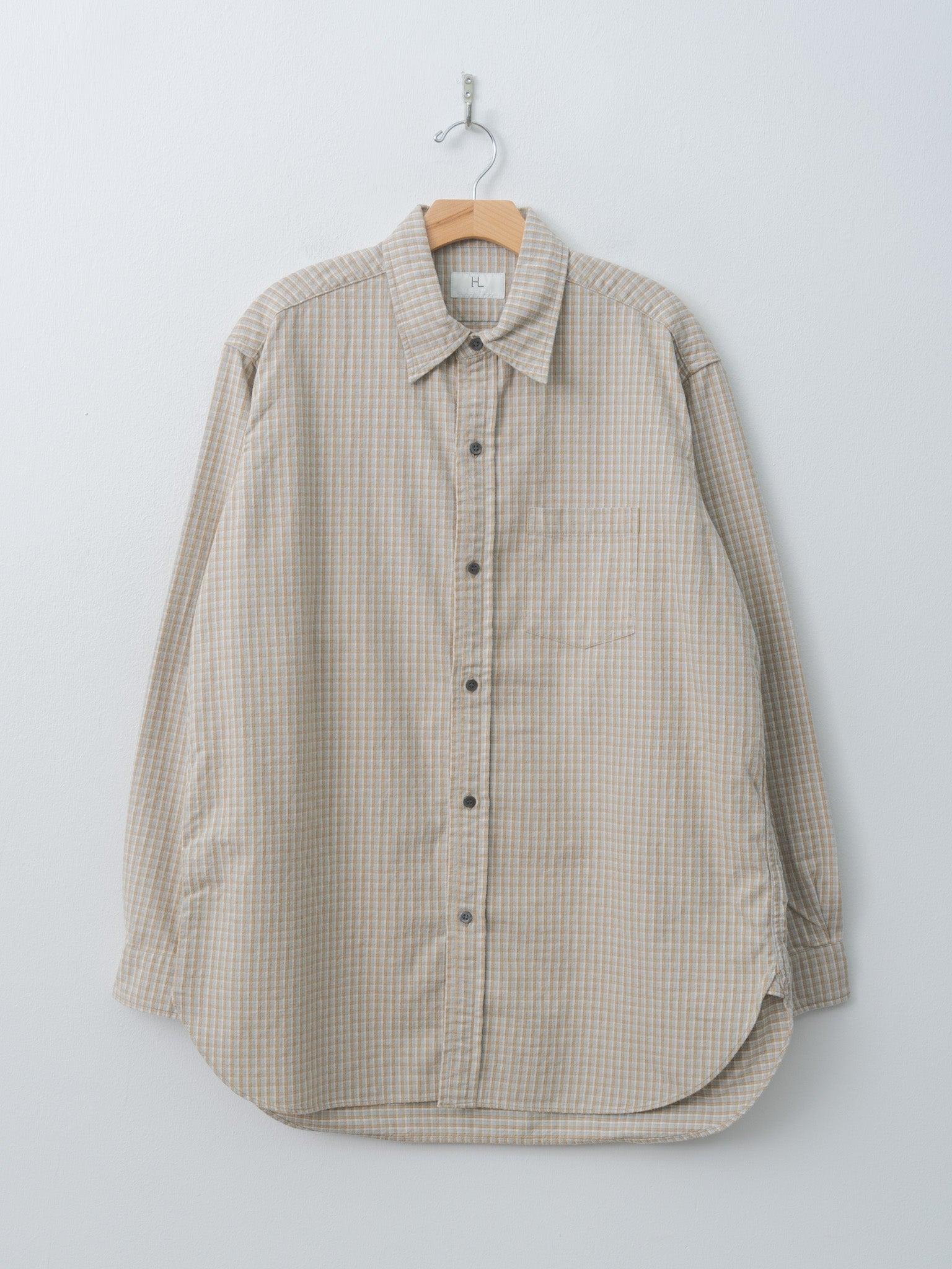 Check Work Shirt - Beige, Khaki