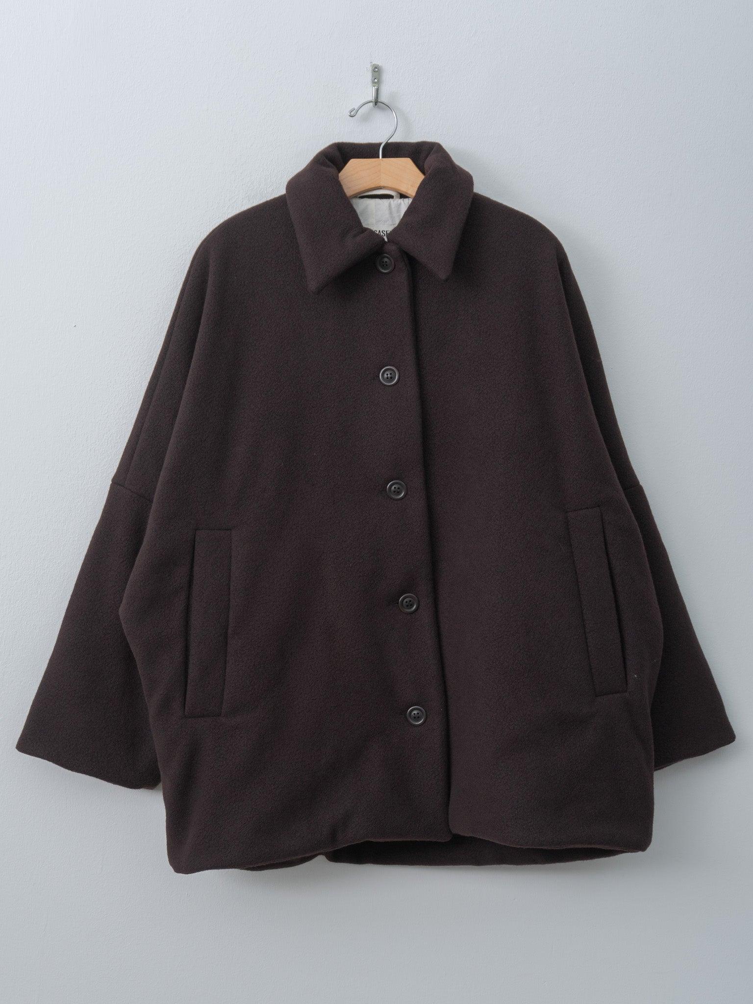Triangle Coat HEAVY CASHMERE - Dark Brown