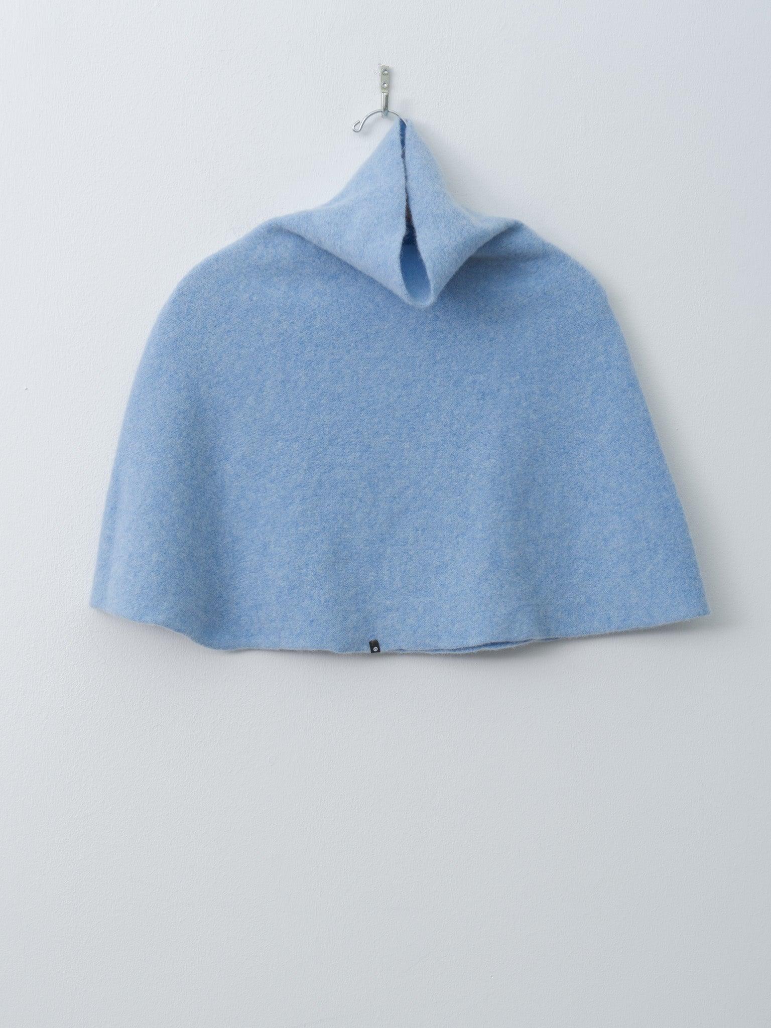 High Neck Poncho - Glacier