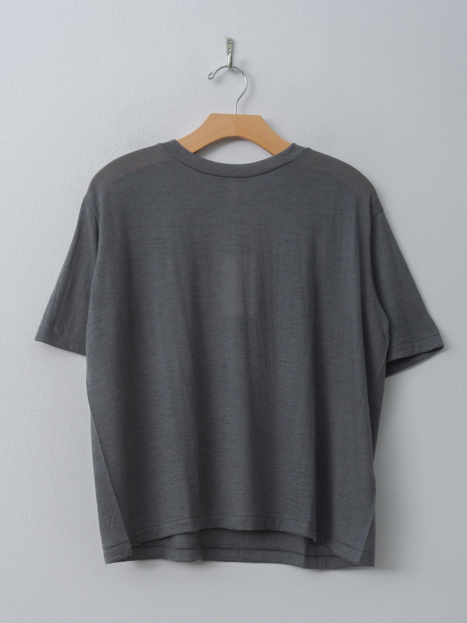 Fine Cashmere Jersey T-Shirt - Gray