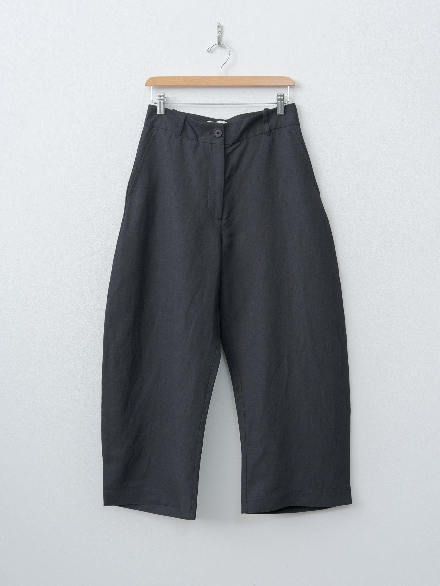 CHALCO Wide Crop Pant - Black Grape