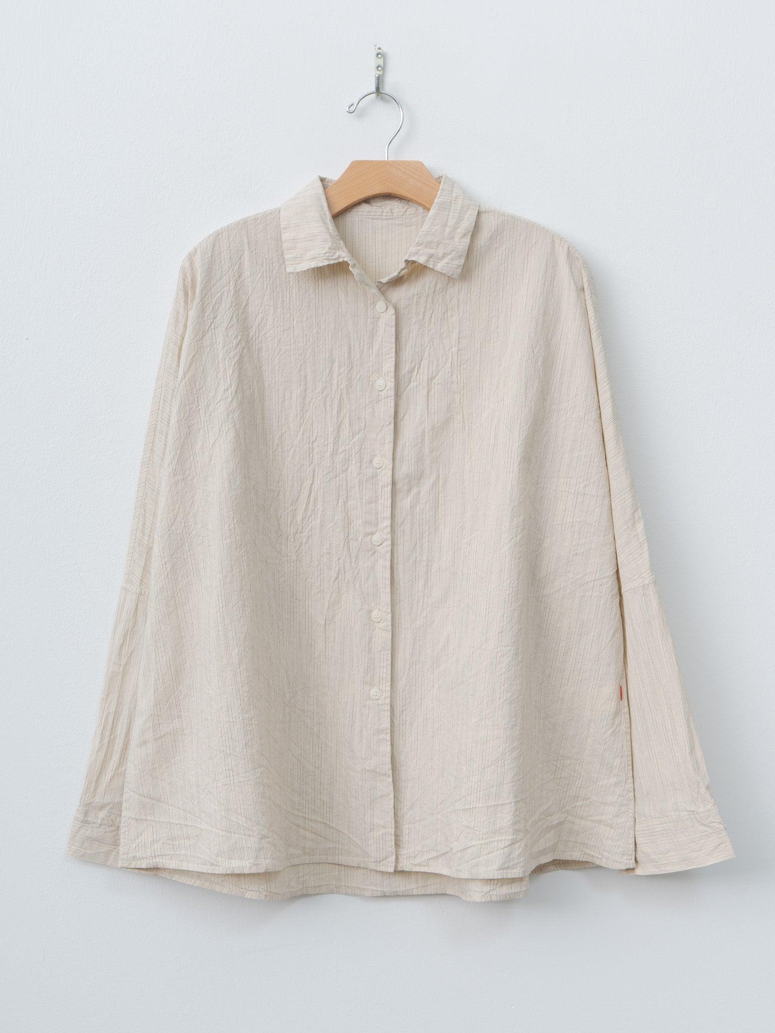 Waga LS Shirt WIND STRIPE - Nat Stripe
