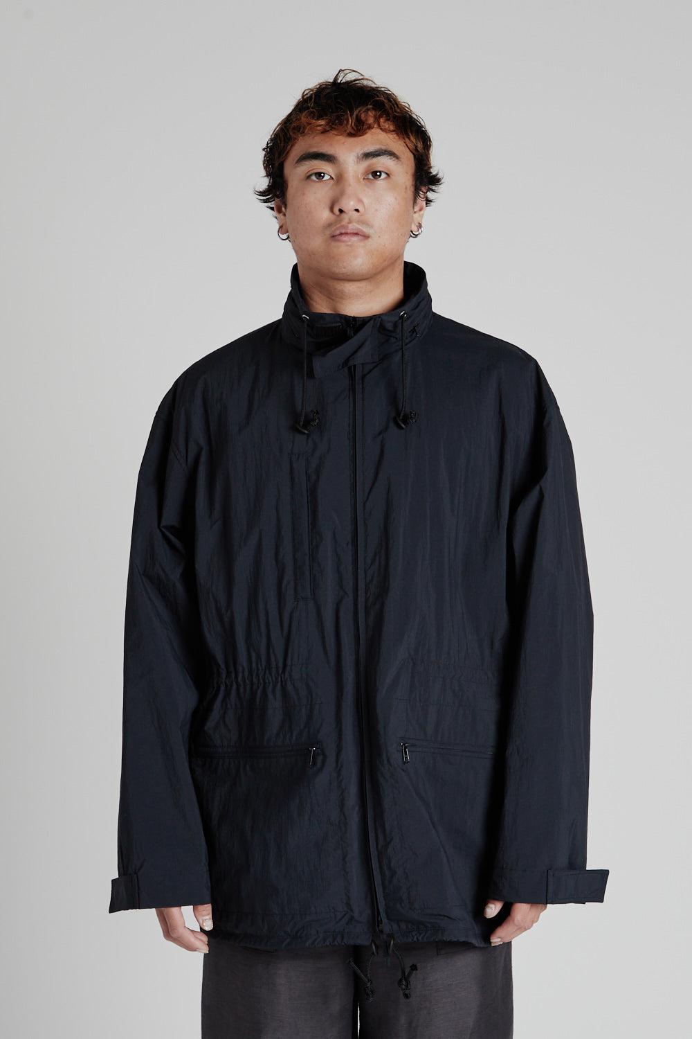 Travel Nylon Packable Jacket - Black