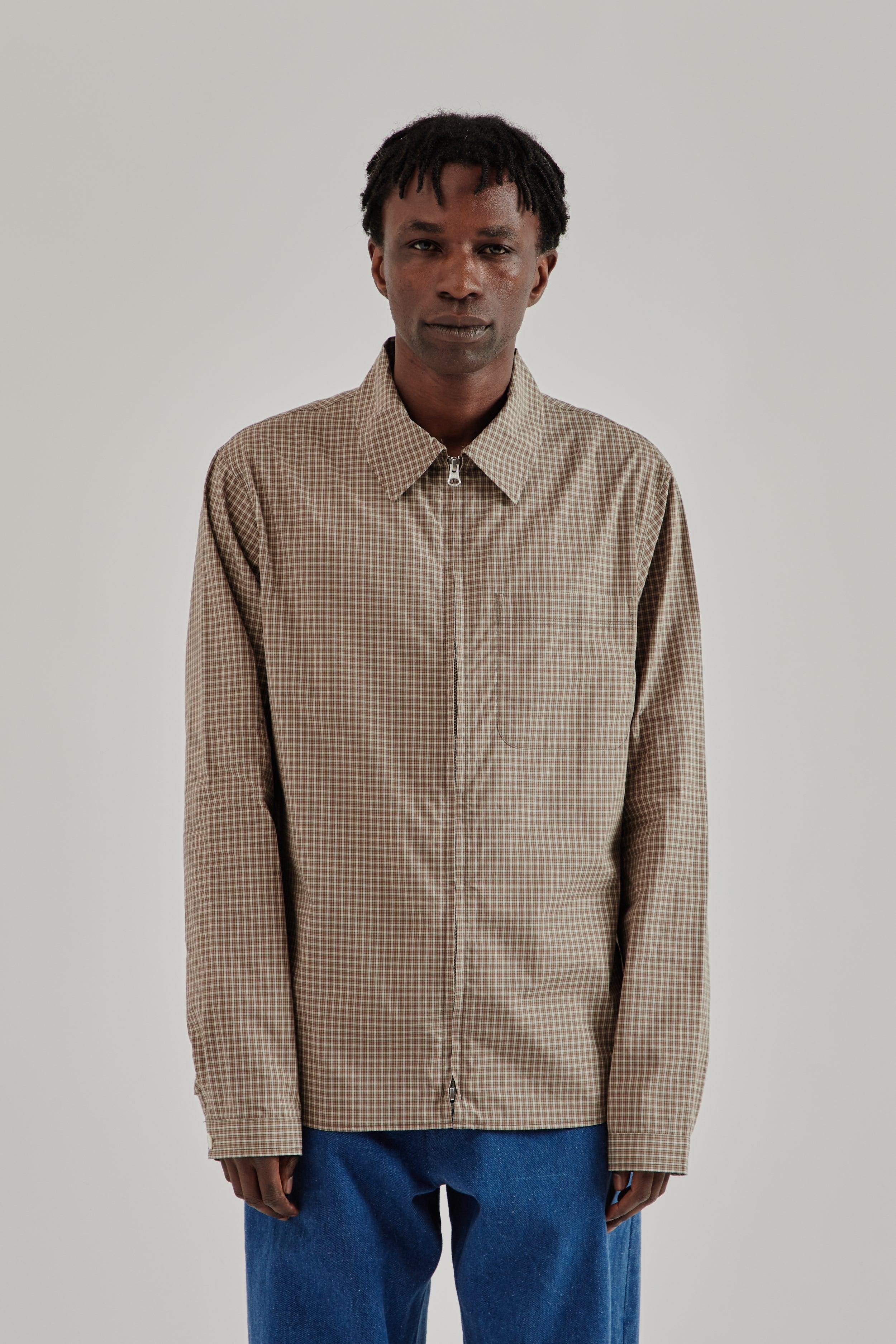 Another Zip Shirt 1.0 JPN - Khaki/Brown Check