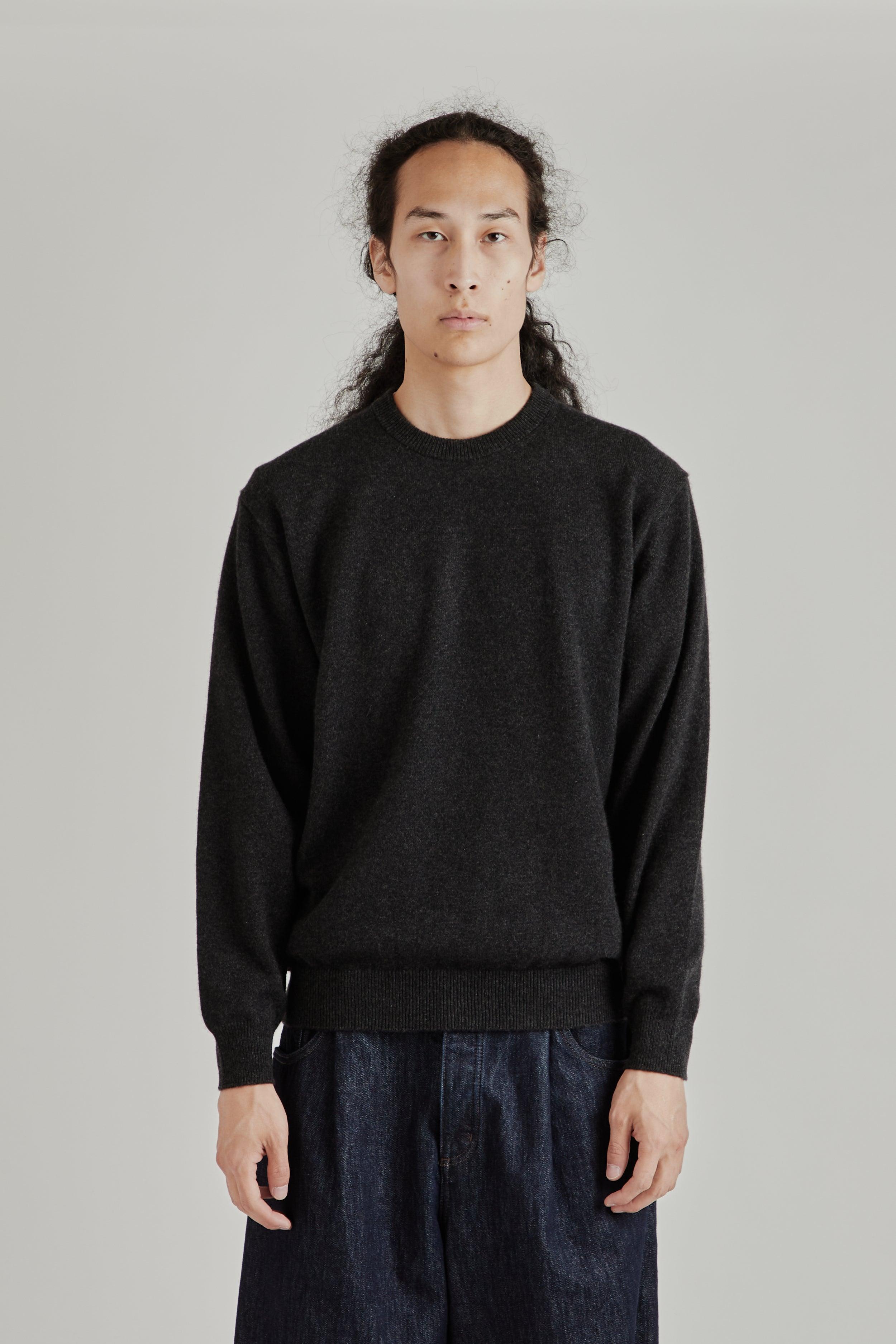 Innocent Cashmere Crewneck - Merange Black