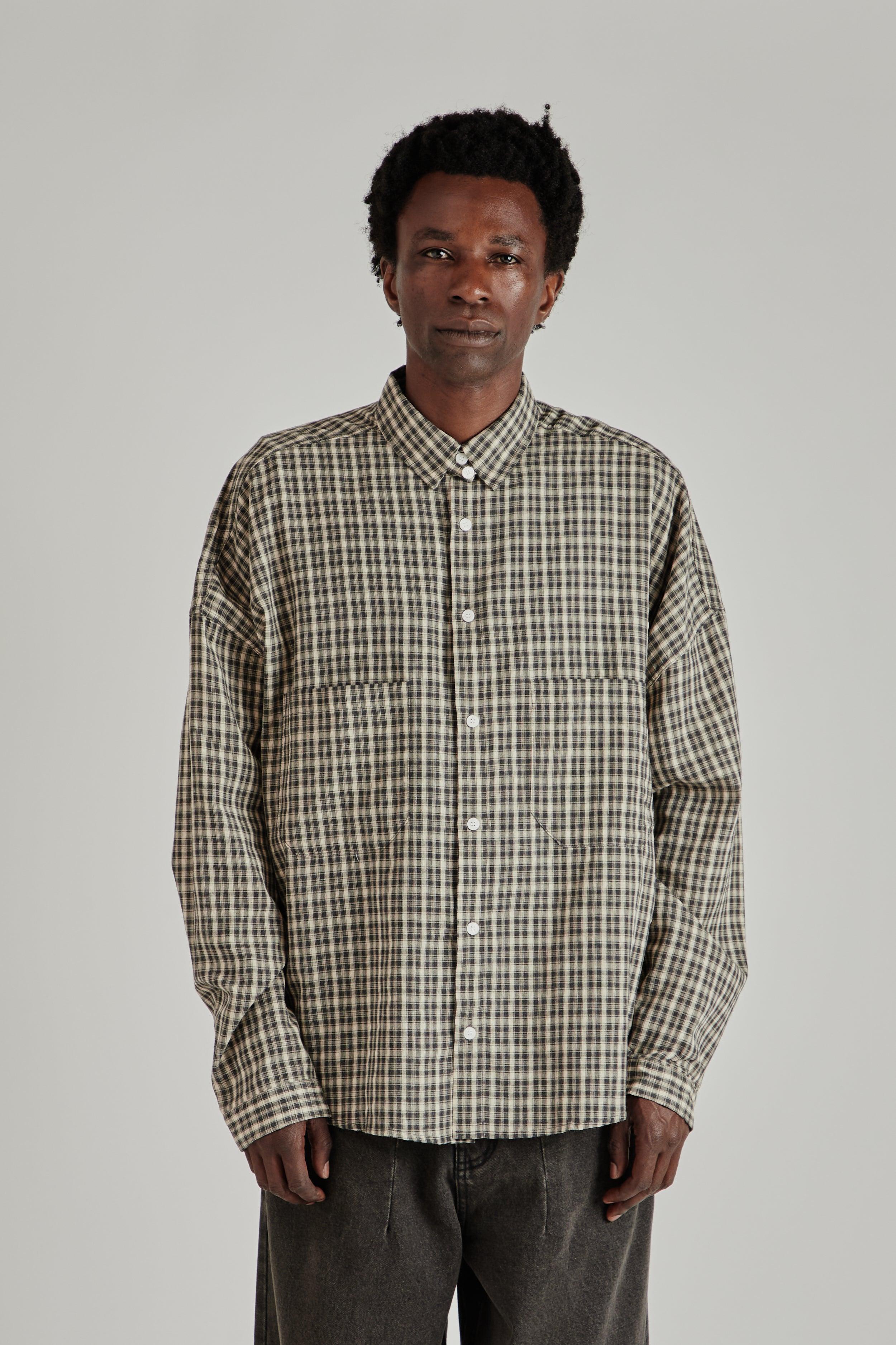 Oxford Balloon Shirt - Brown Checkered