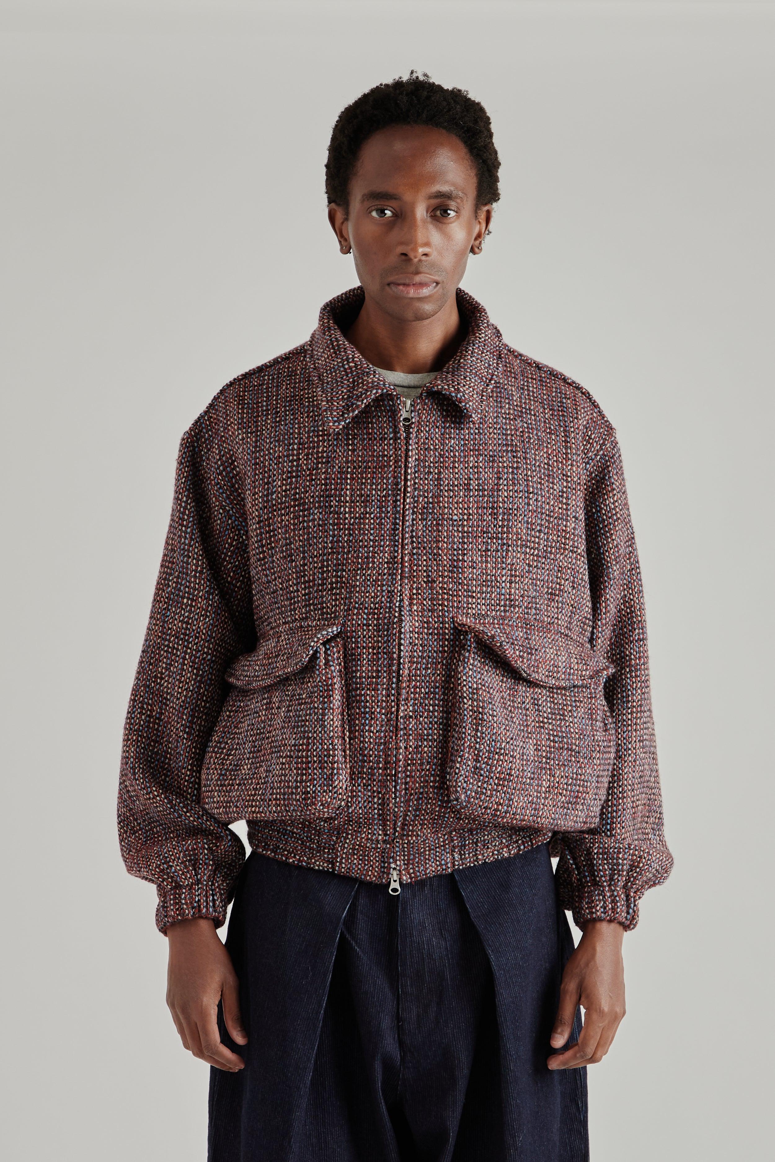 Tweed Bomber Jacket - Checkered