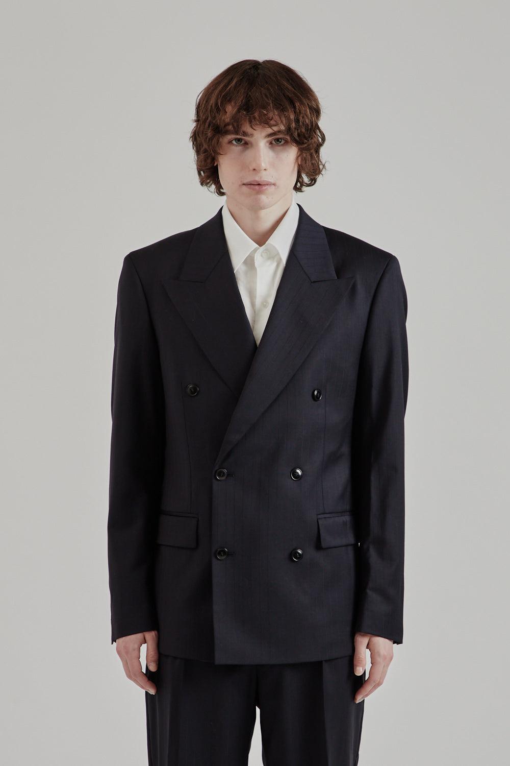 Double-Breast Blazer - Pinstripe
