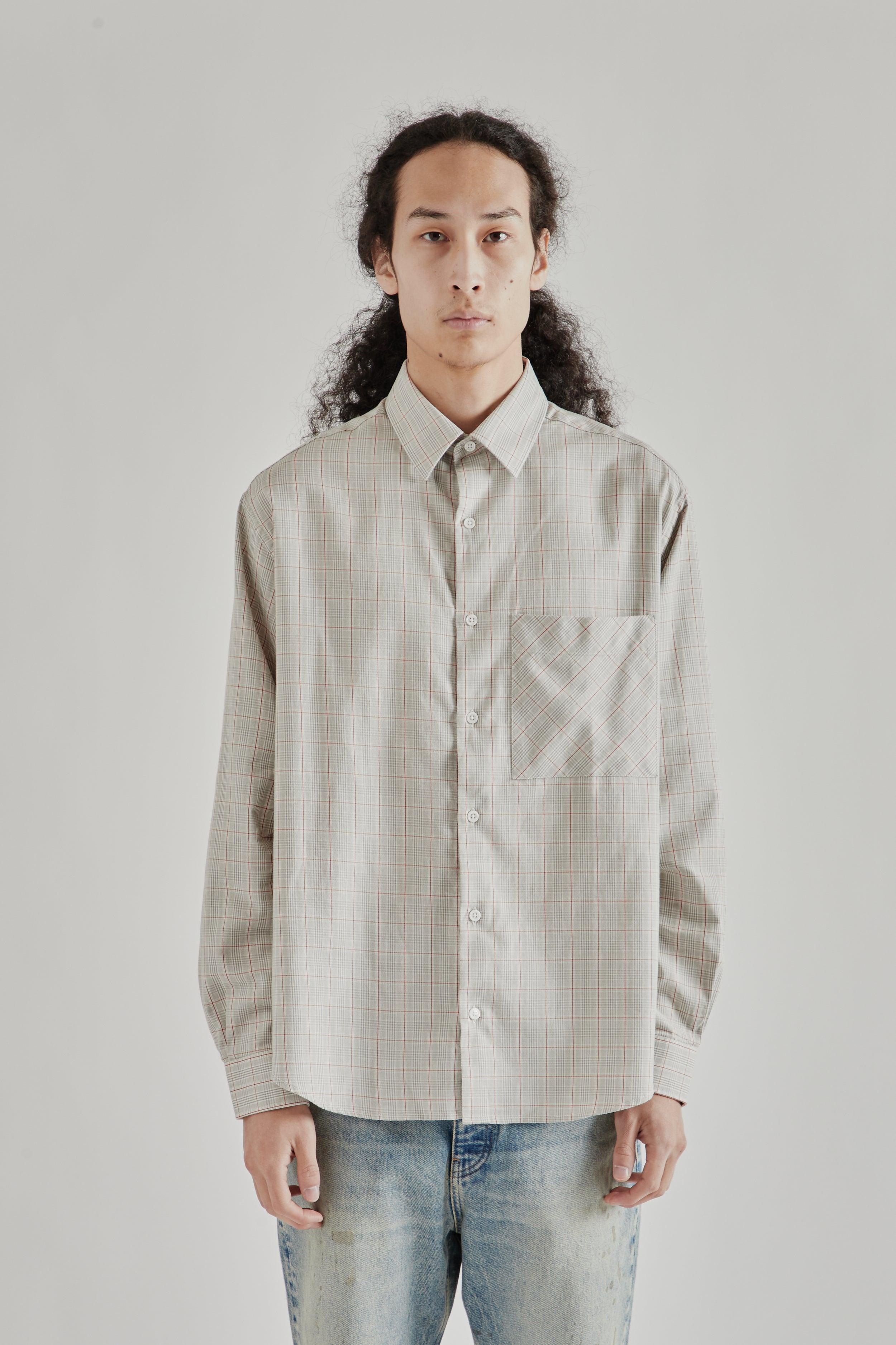 Oversized Shirt - Plaid Red