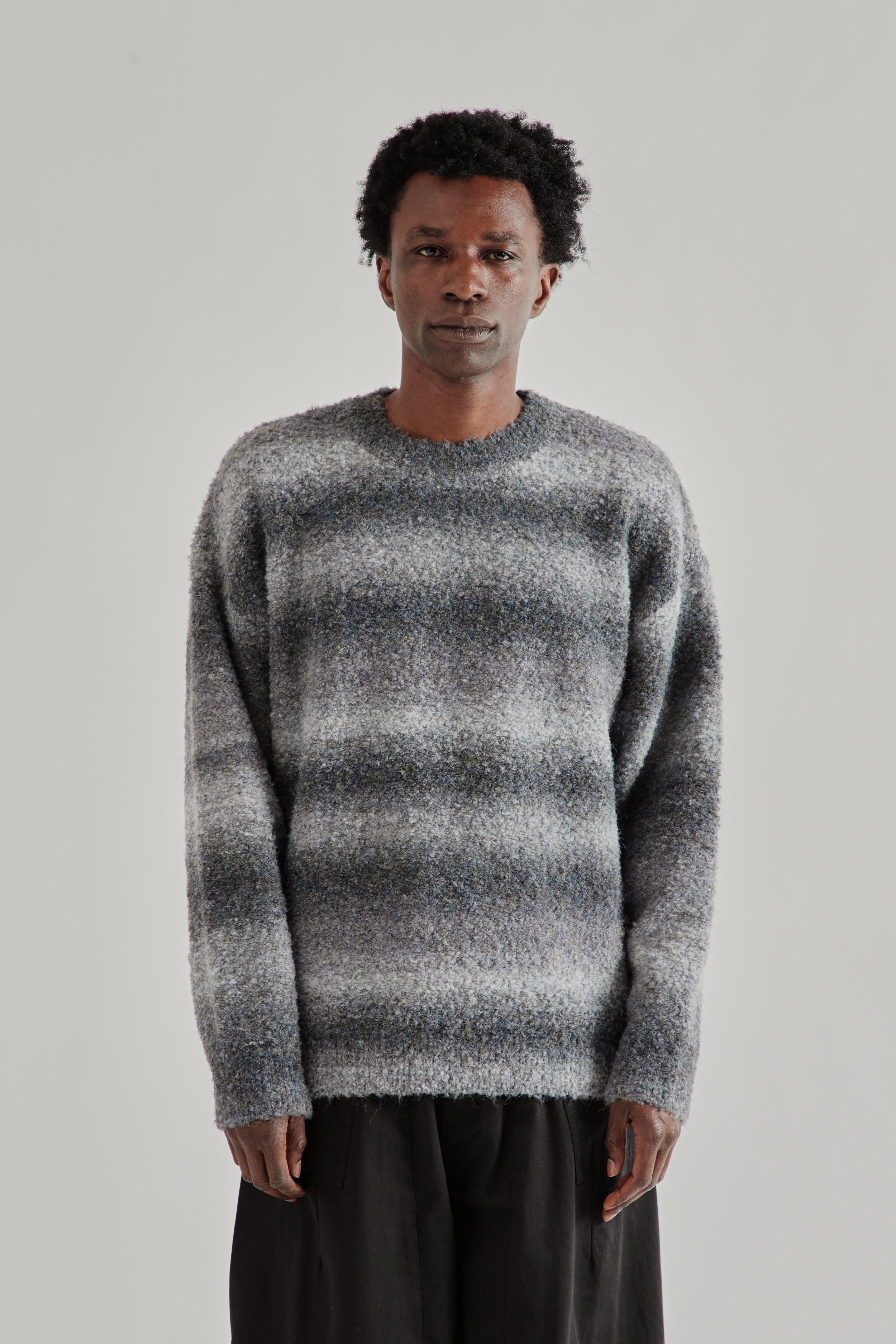 Gradation Boucle Knit - Grey