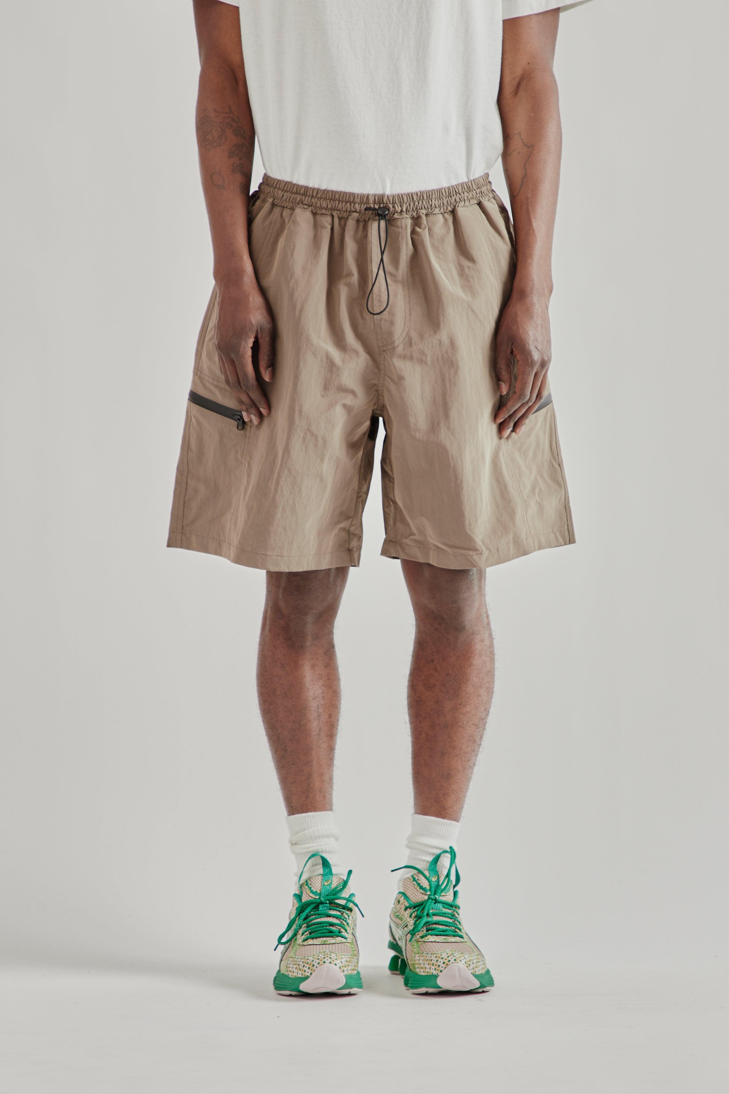 Nylon Utility Pocket Shorts - Mud
