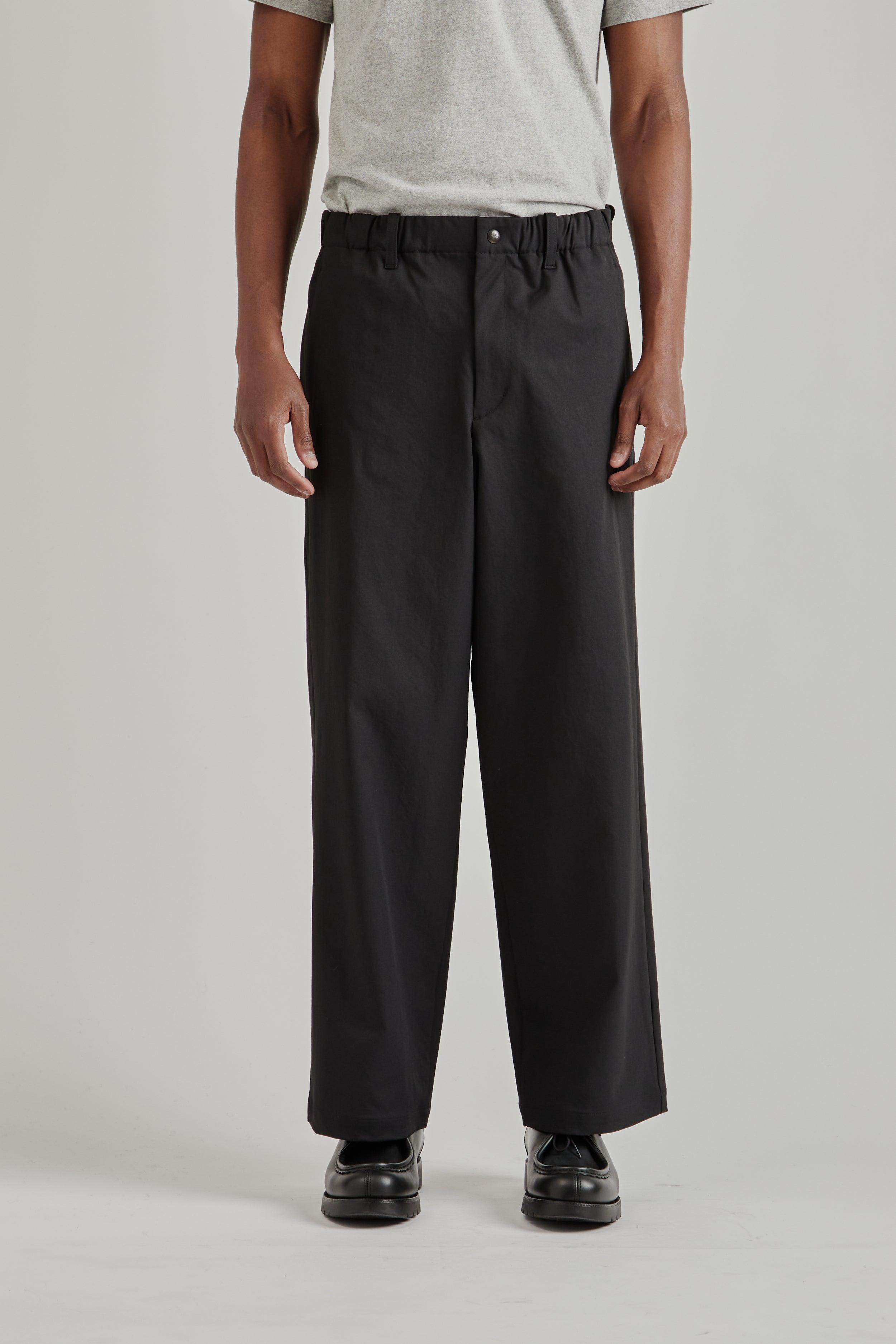 Baggy Straight Pants - Black