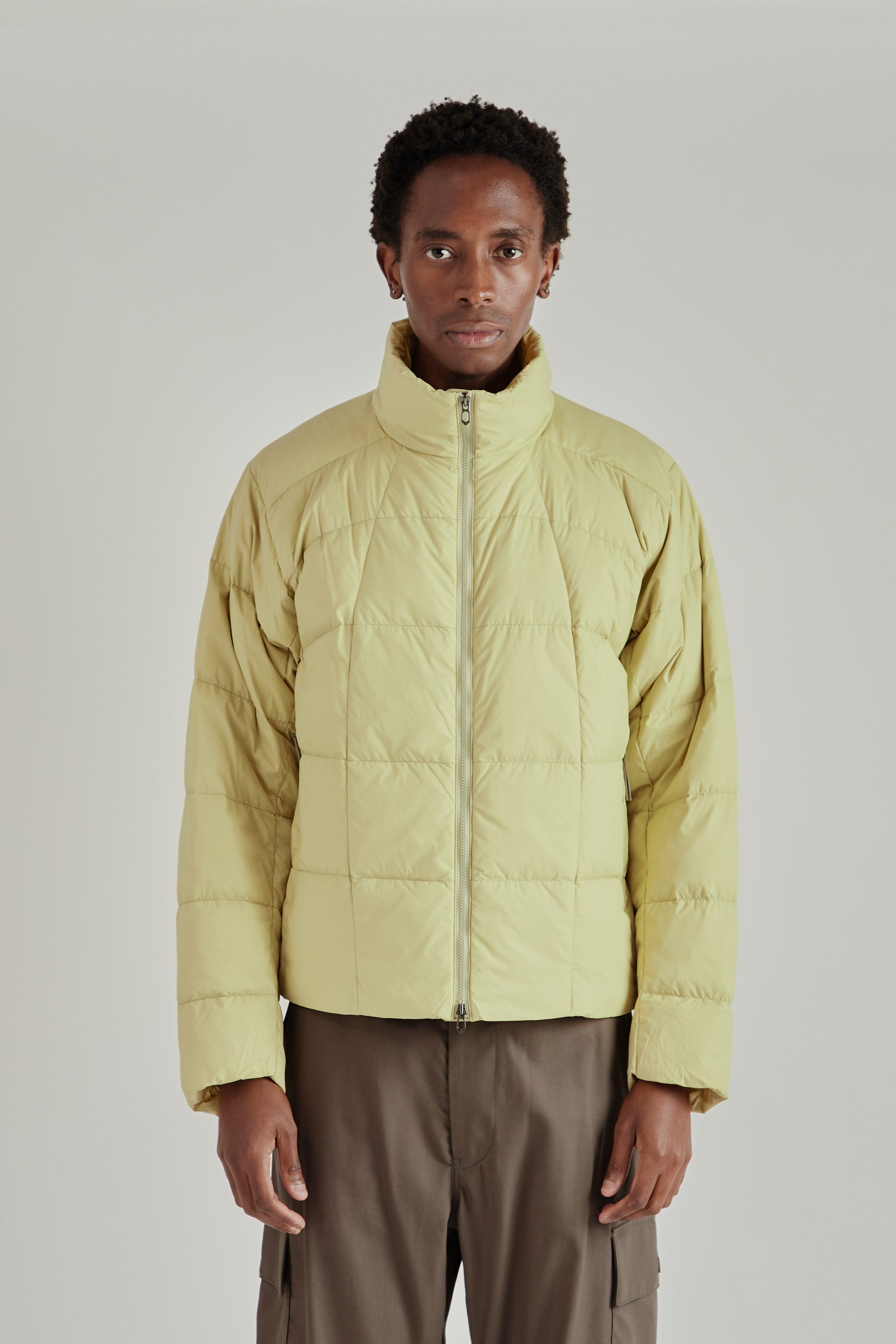 Gridded Down Jacket - Orpiment