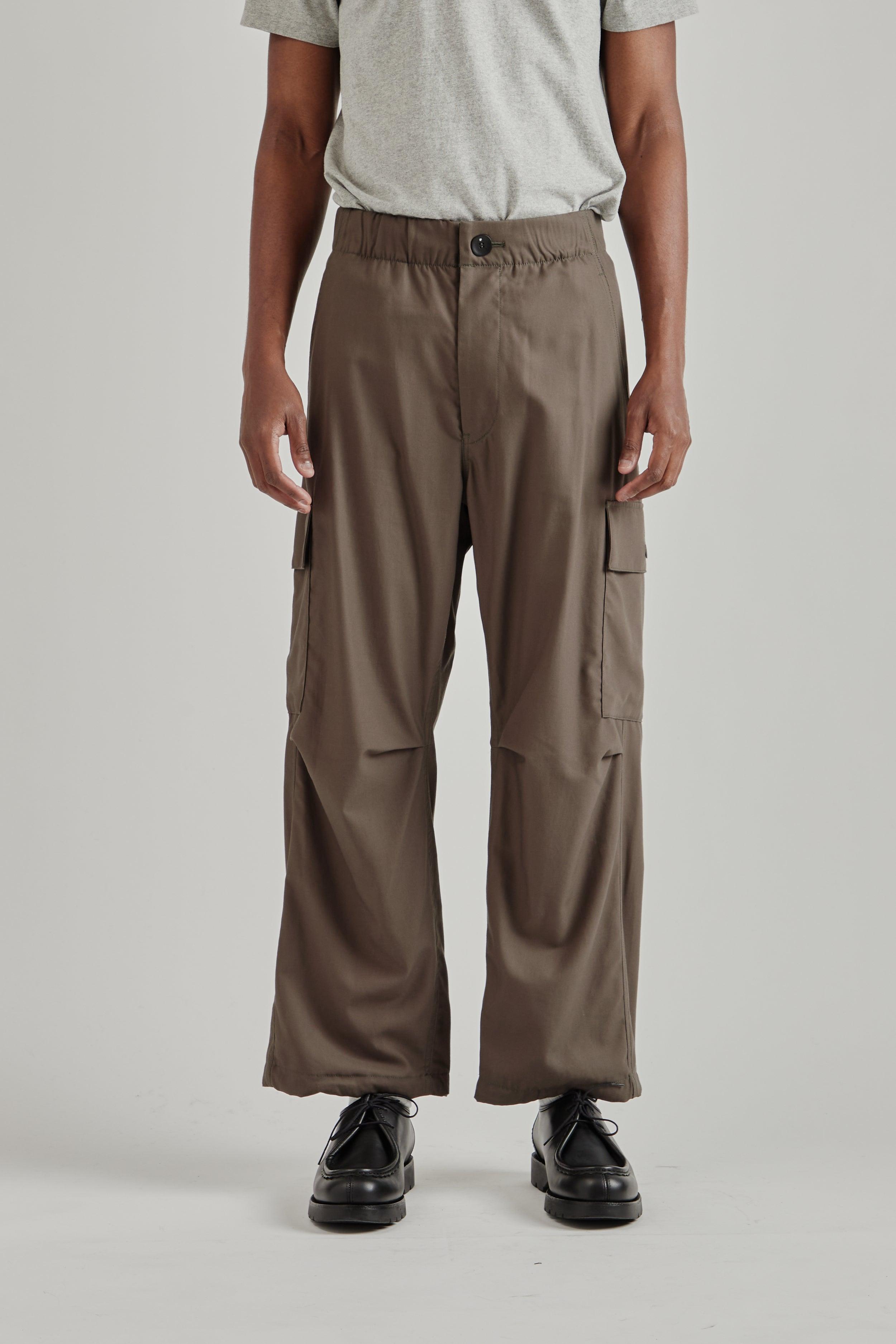 Light Oxford Cargo Pants - Espresso