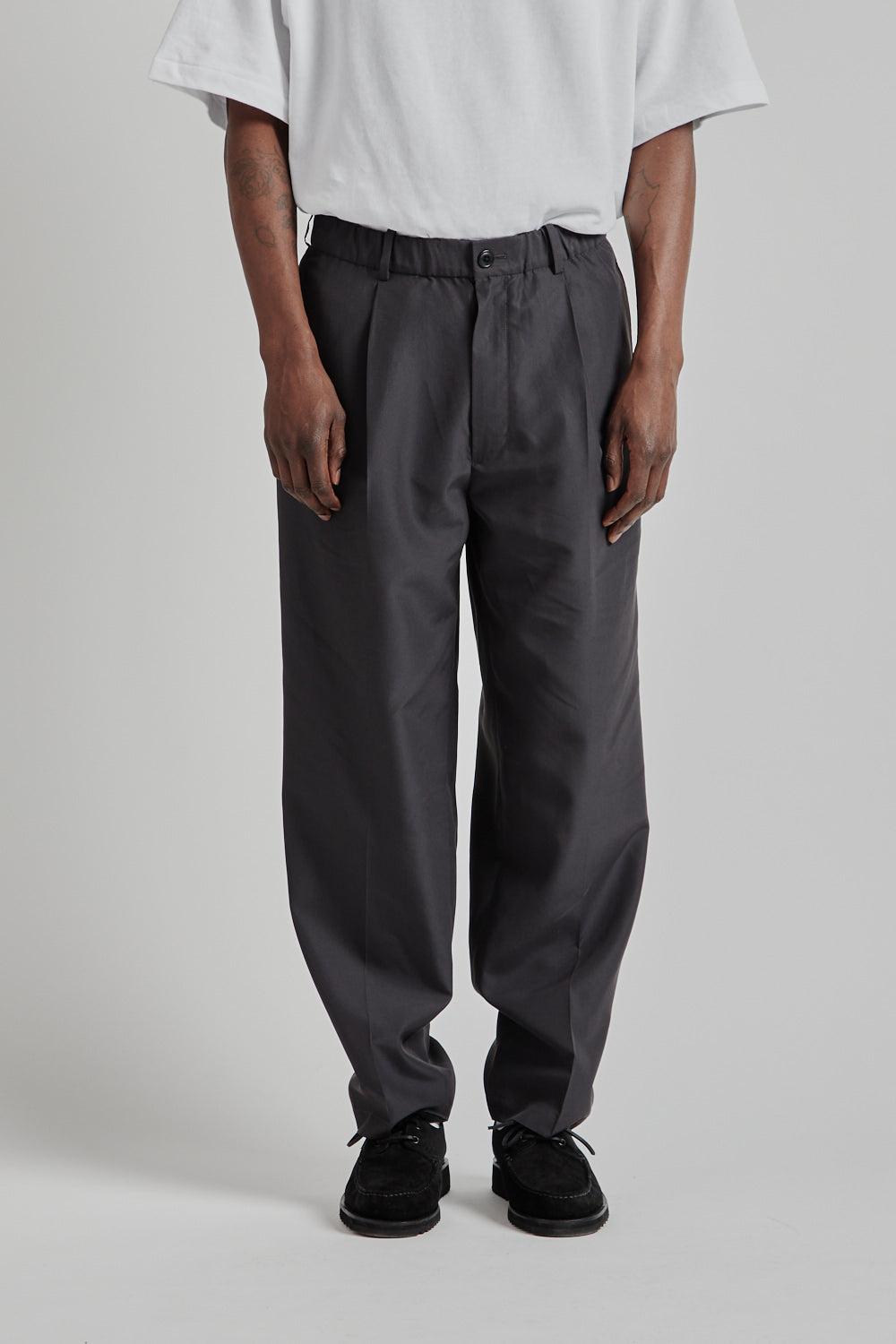 Paper x Polyester One Tuck Pants - Black