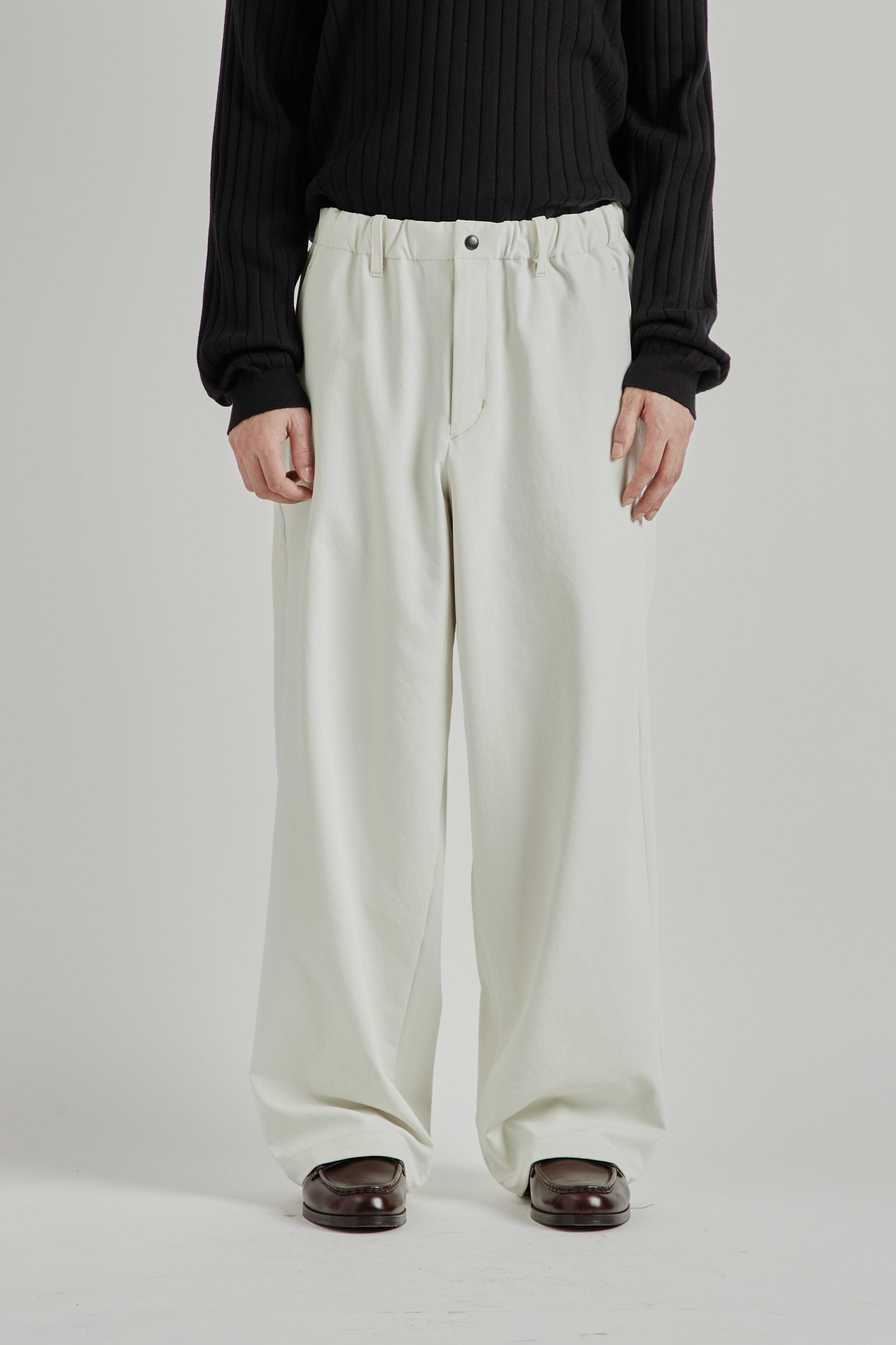 Baggy Straight Pants - Ivory