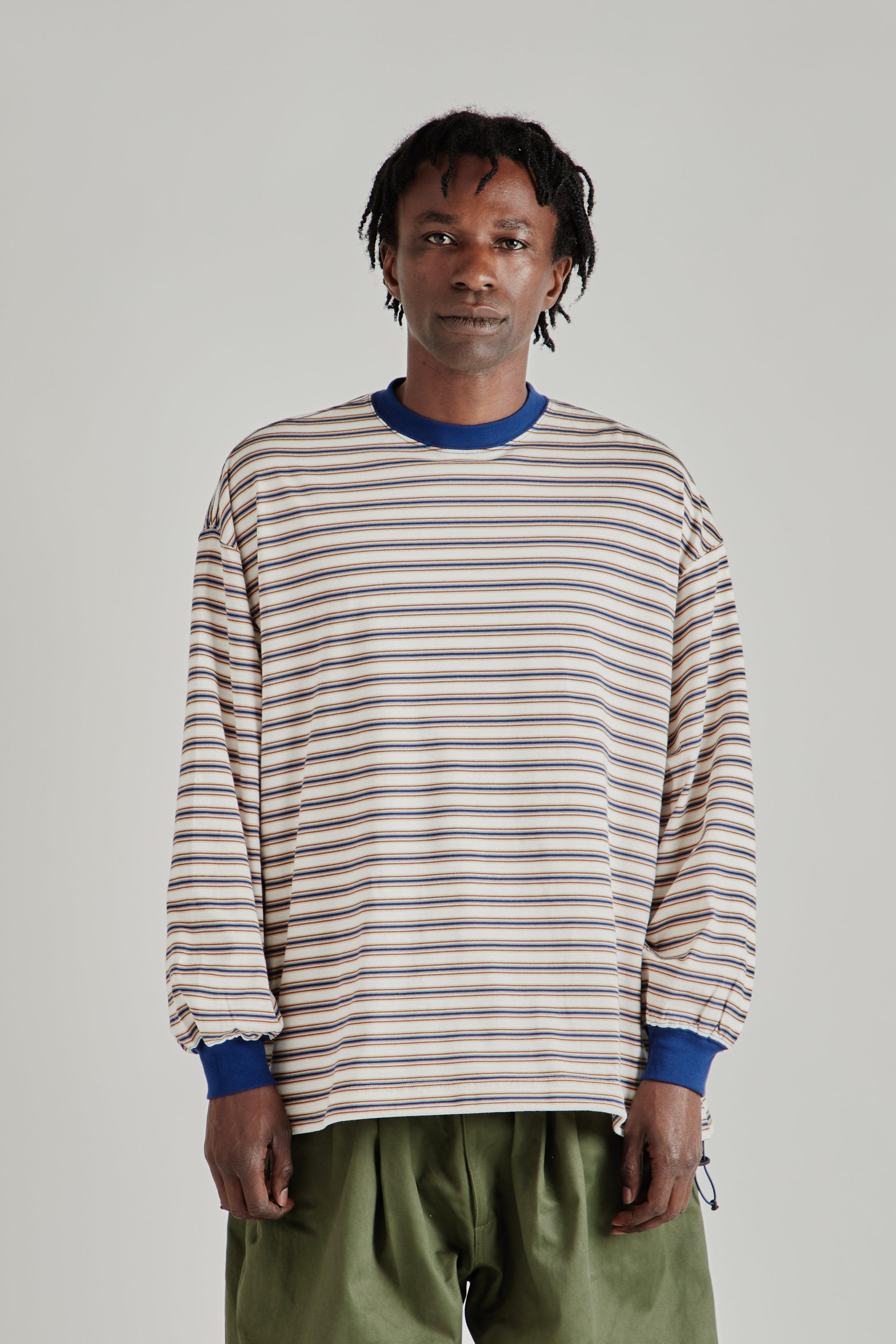 Balloon Border Longsleeve T-Shirt - Blue/Wine