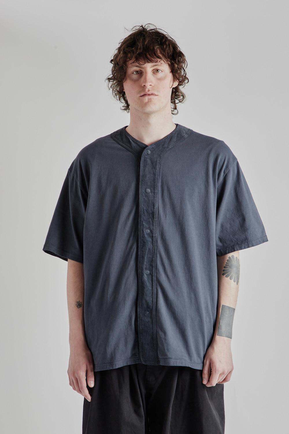 Baseball Shirt - Dark Blue Gray