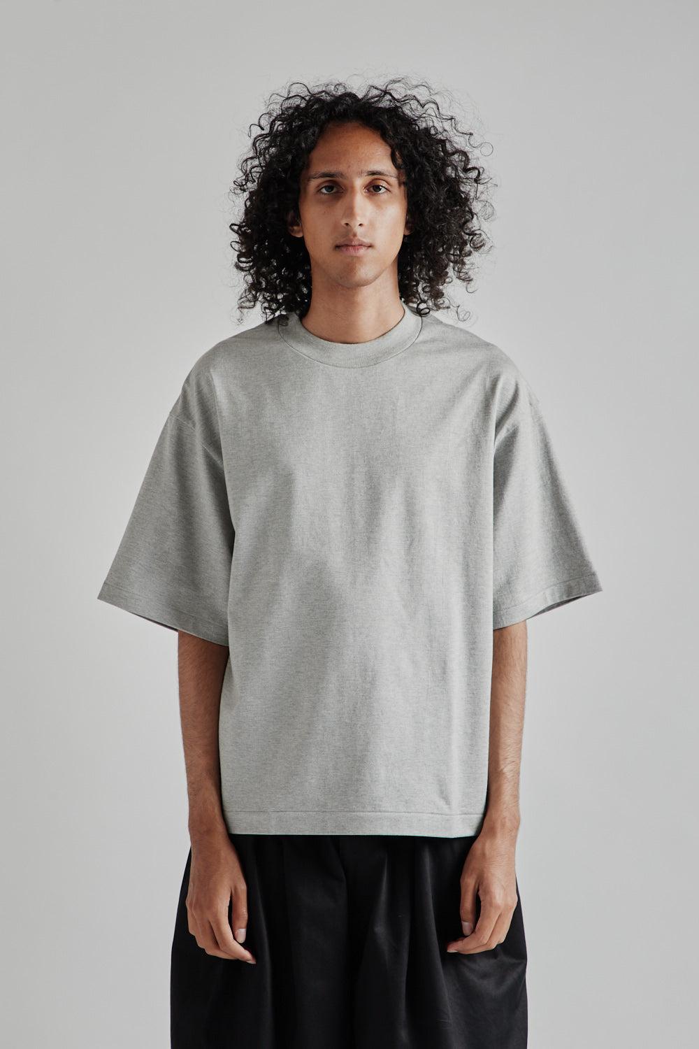 Suvin Supima Tube Half Sleeve Tee Heavy - Feather Grey