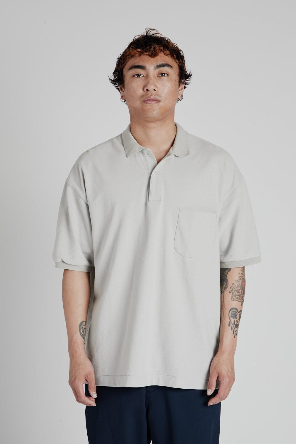 S/S Polo Shirt - Light Gray