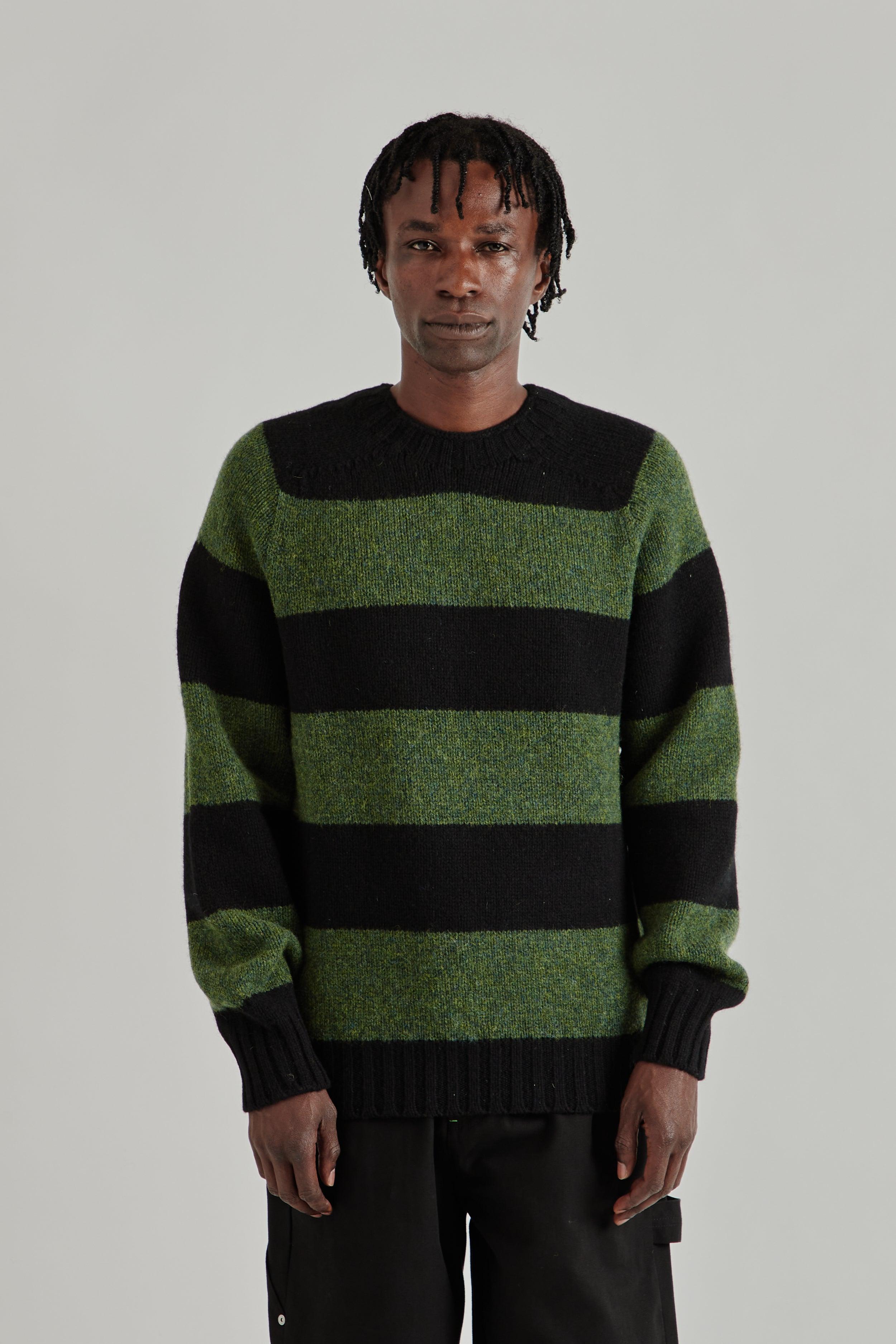 Striped Jumper - Black/Green
