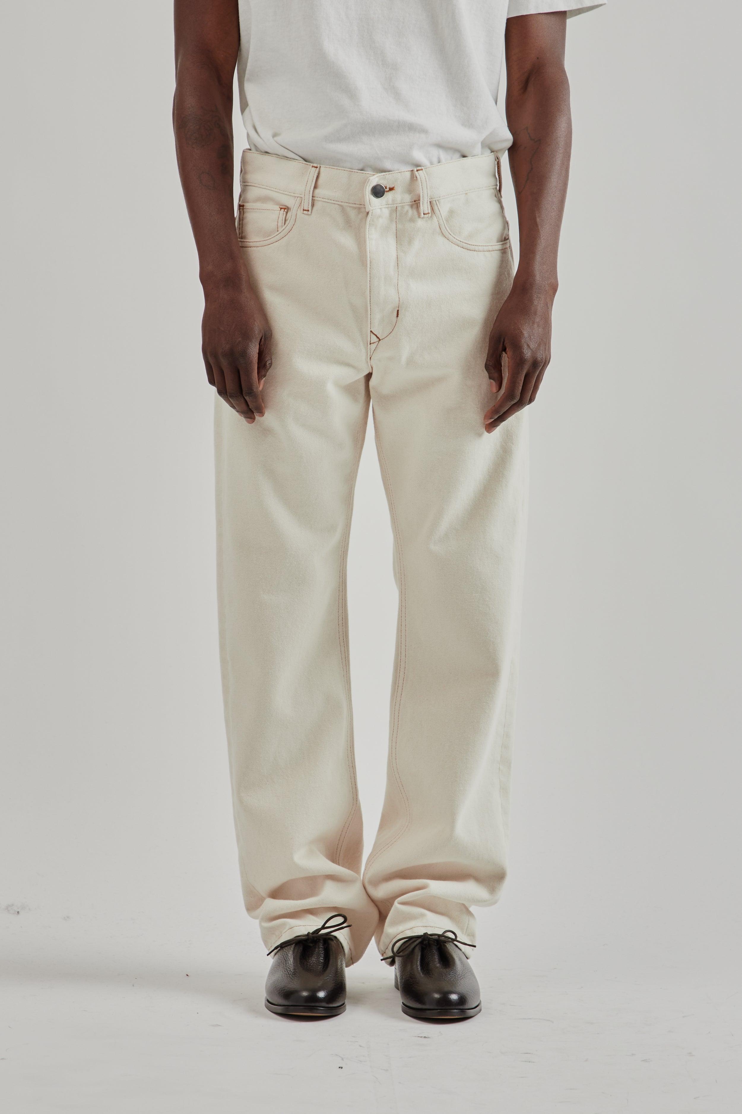 Bough Denim Pants - Ecru