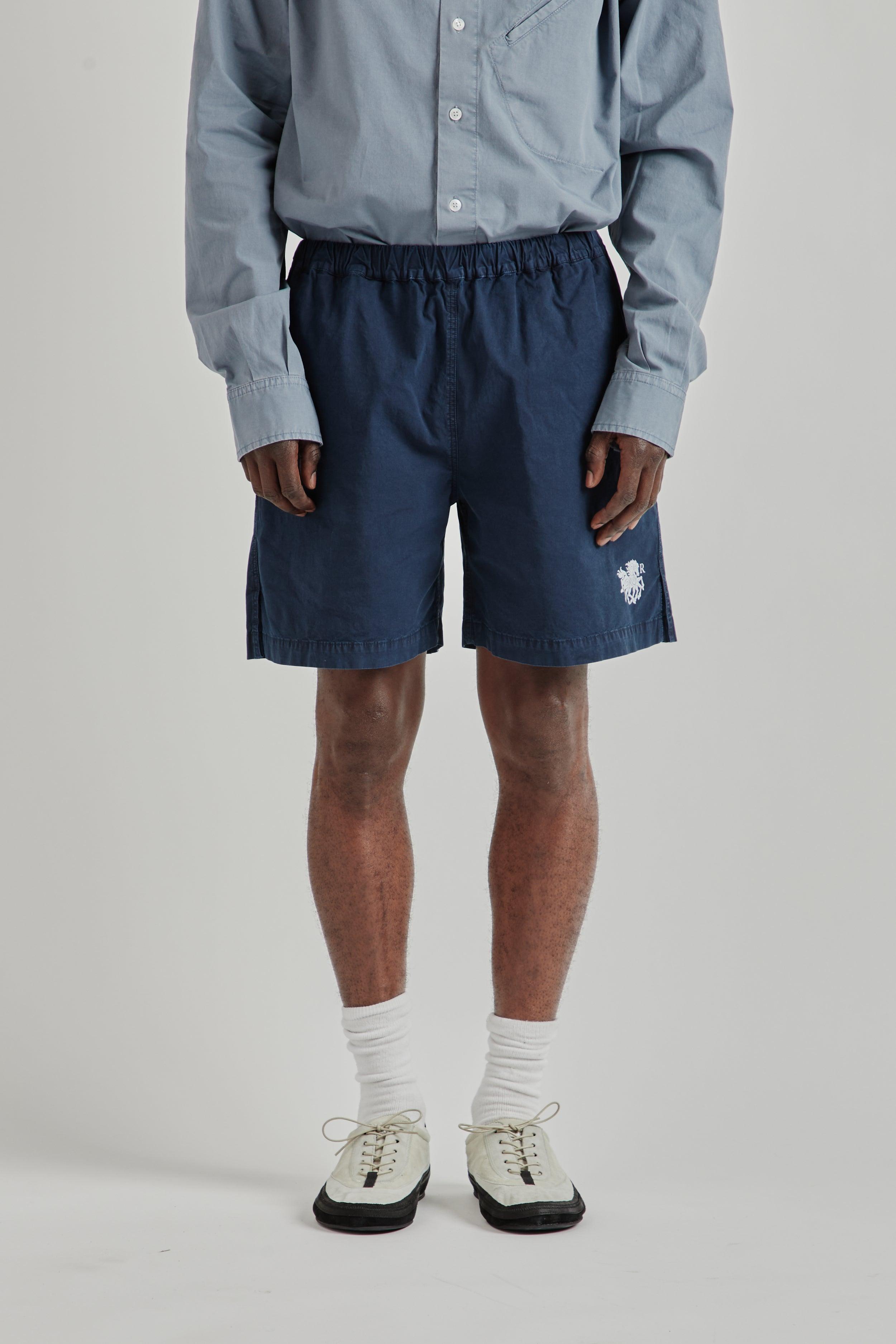 Keel Cotton Shorts - Sky Captain