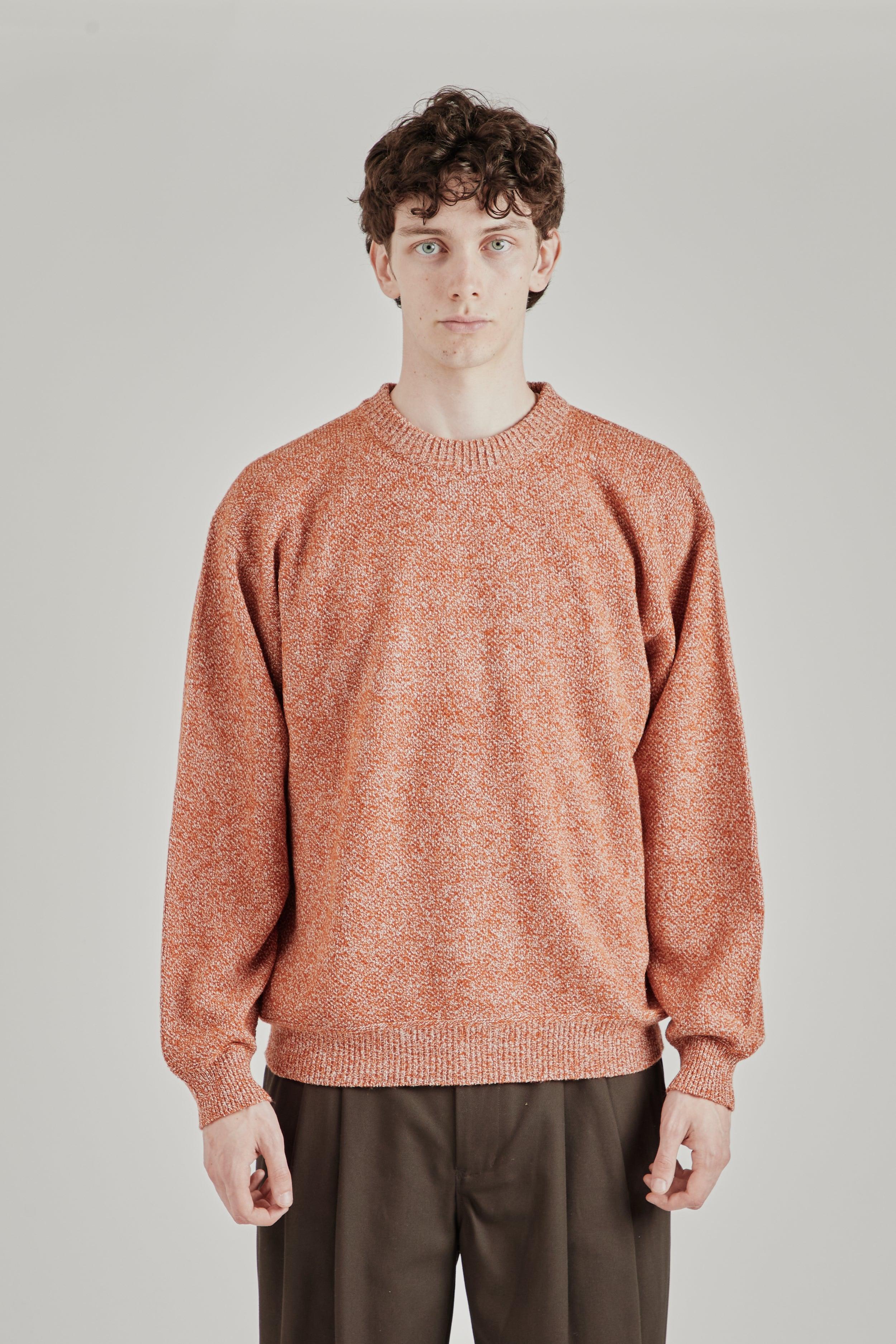 7G Melange Pullover - Melange Orange