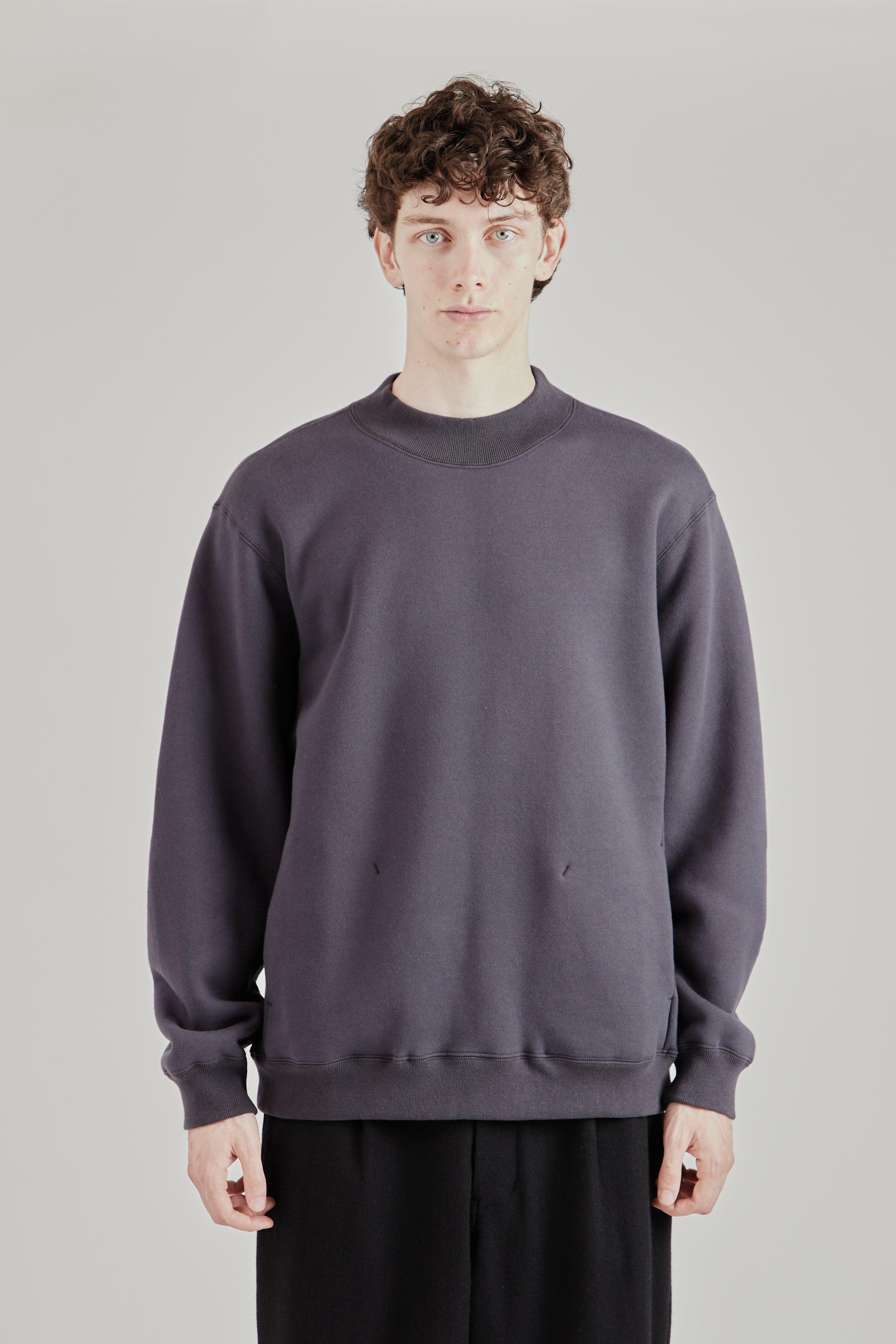 Fleece Pullover - Grey Navy