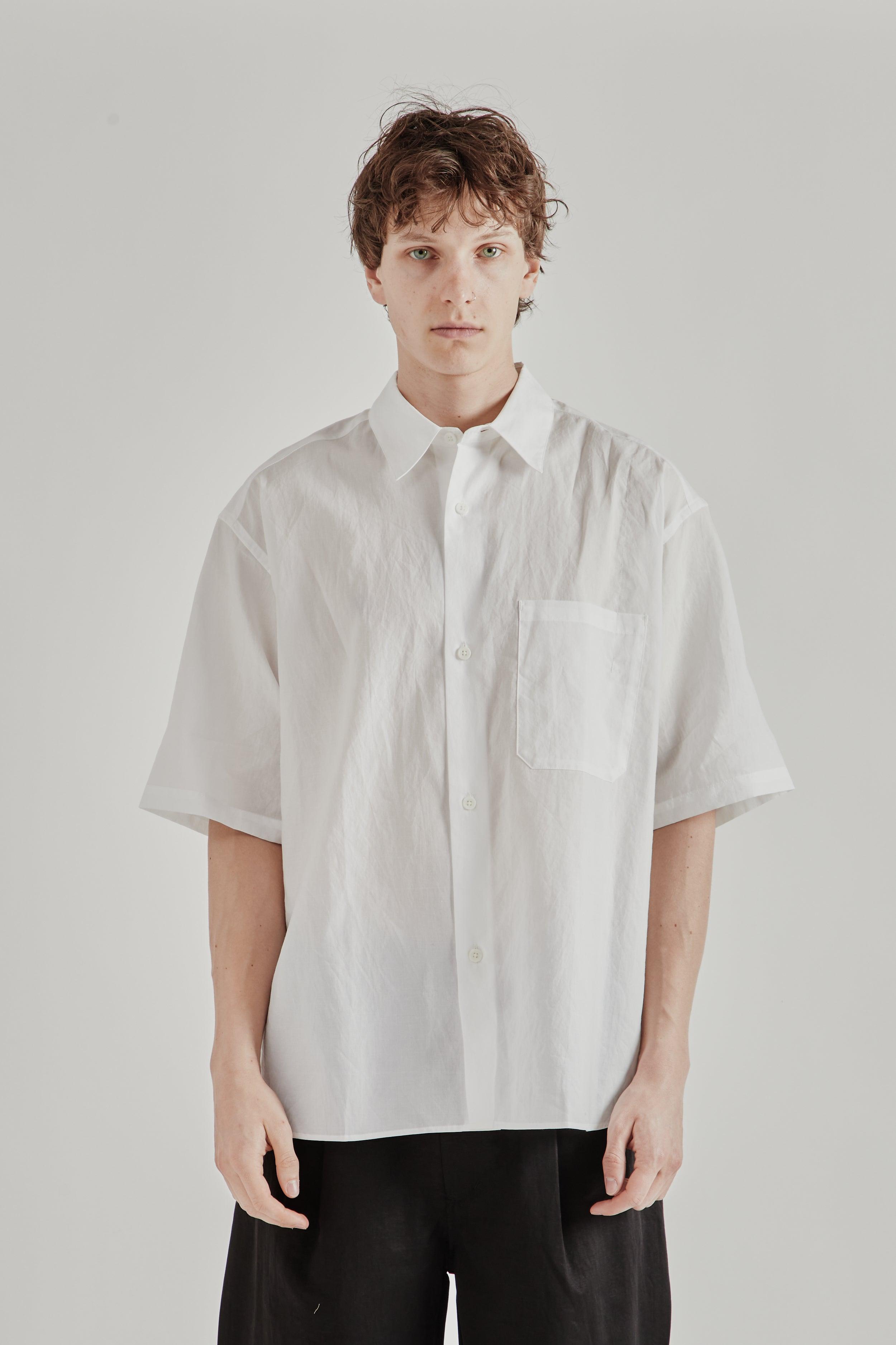Half Sleeve Cotton Shirt - White