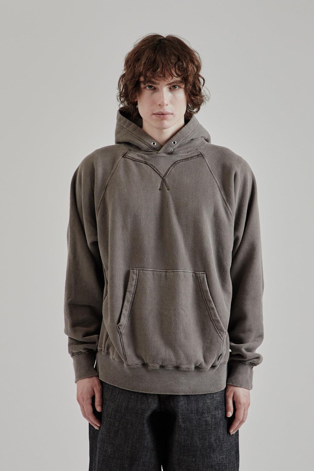 Pigment Dye Hoodie - Dark Purple