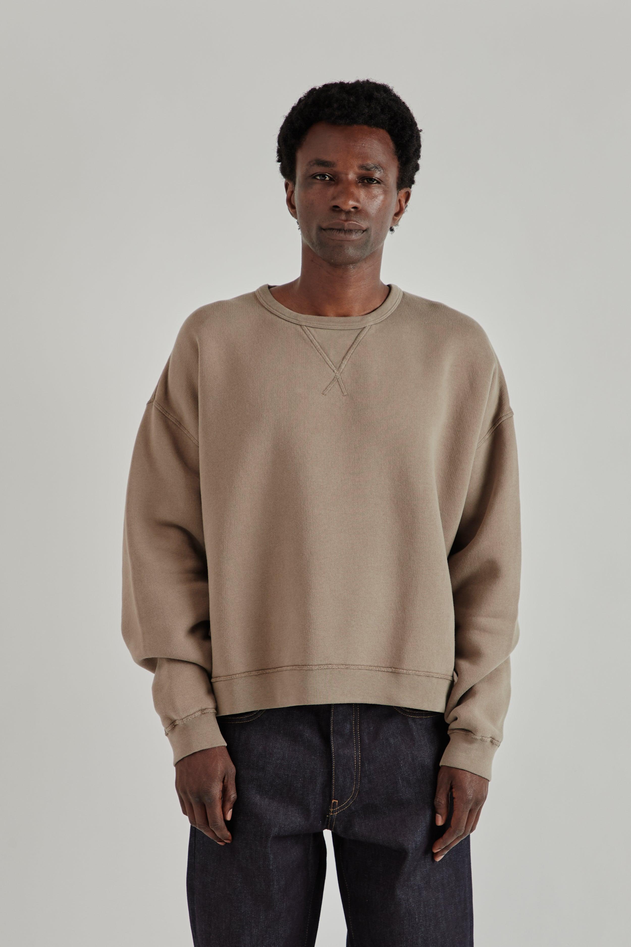 Crew Sweat - Brown Washed