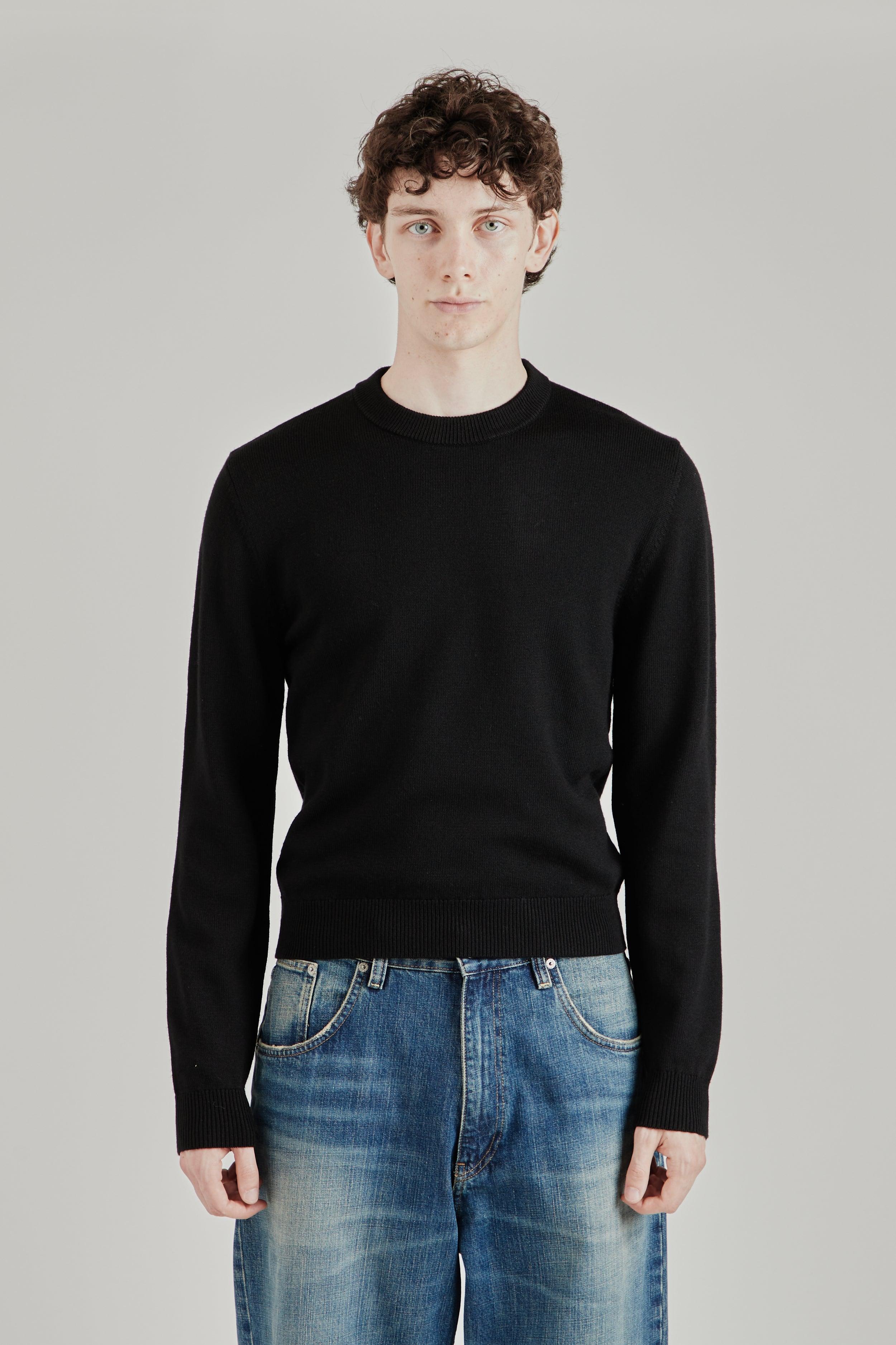 Moon Merino Cropped - Black
