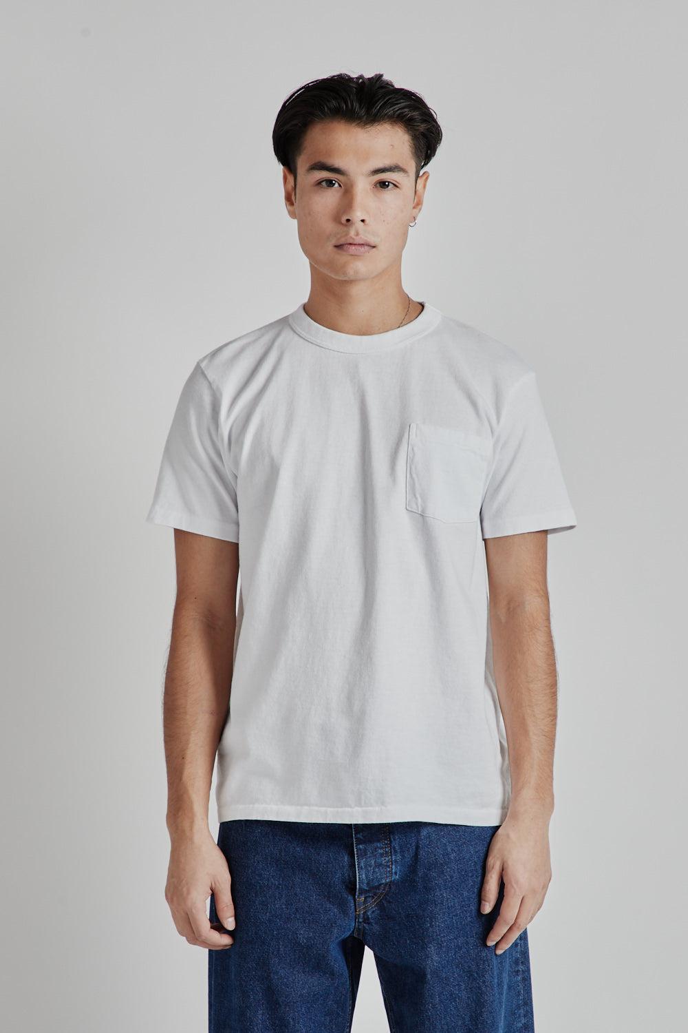 1 Pac S/S C/N Pocket Tee - White