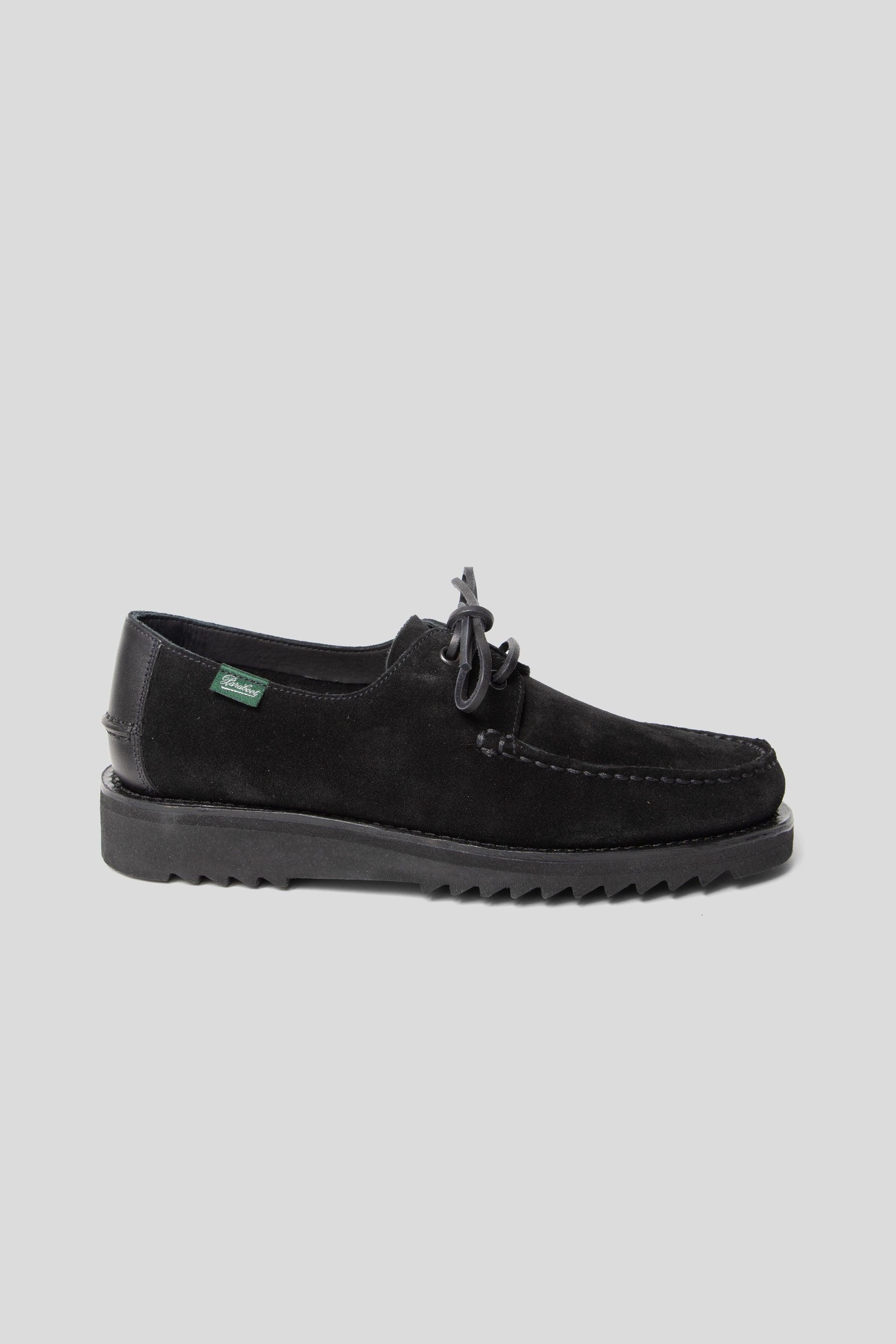 Domingue Suede Moccasin - Black