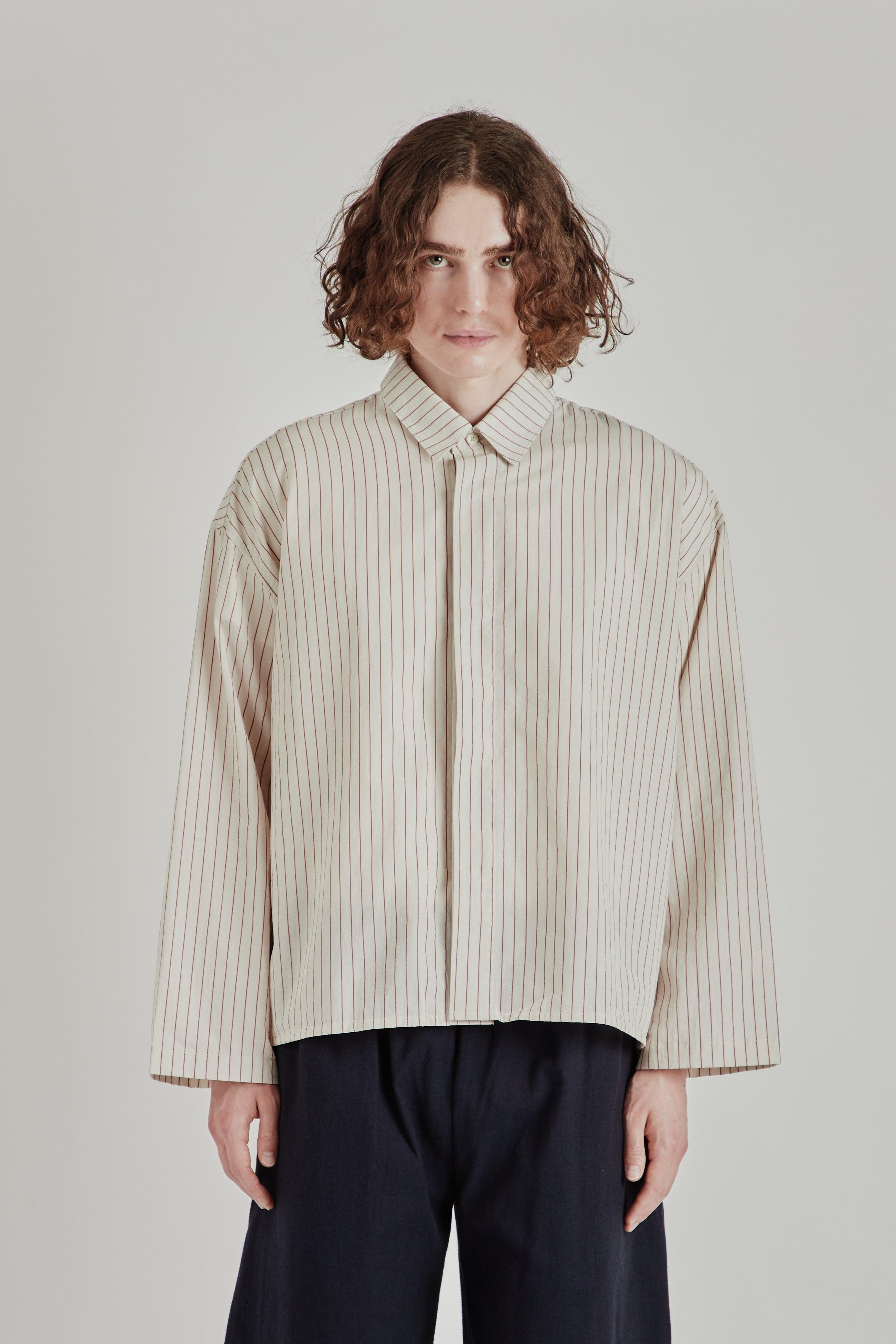 Cafe Shirt - Tomato Stripe