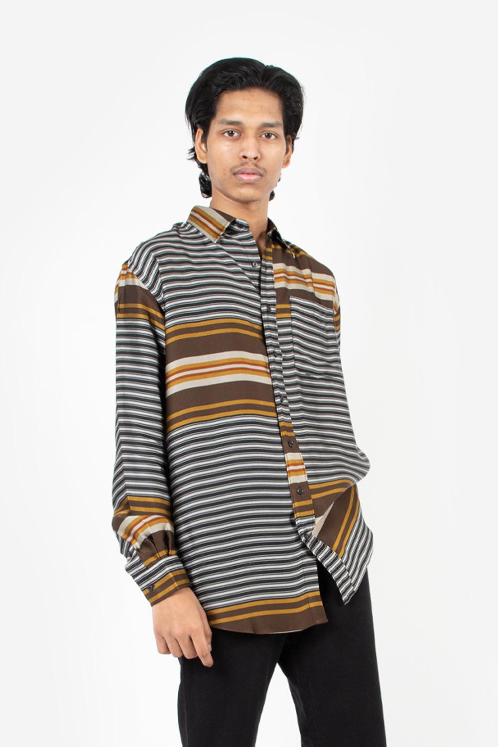 Shirt Non-Binary Liquid Stripe - Multi Colour