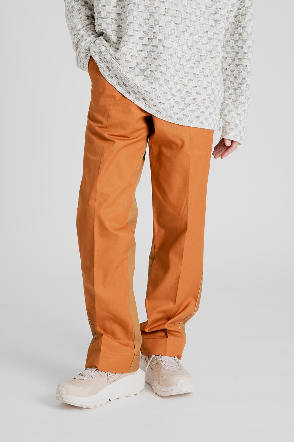 Trousers Dalet Two Toned - Orange and Taupe