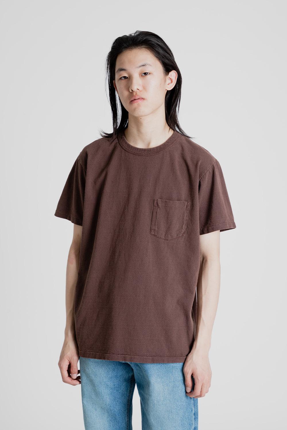 Pigment Dyed Pocket Tee - Cocoa