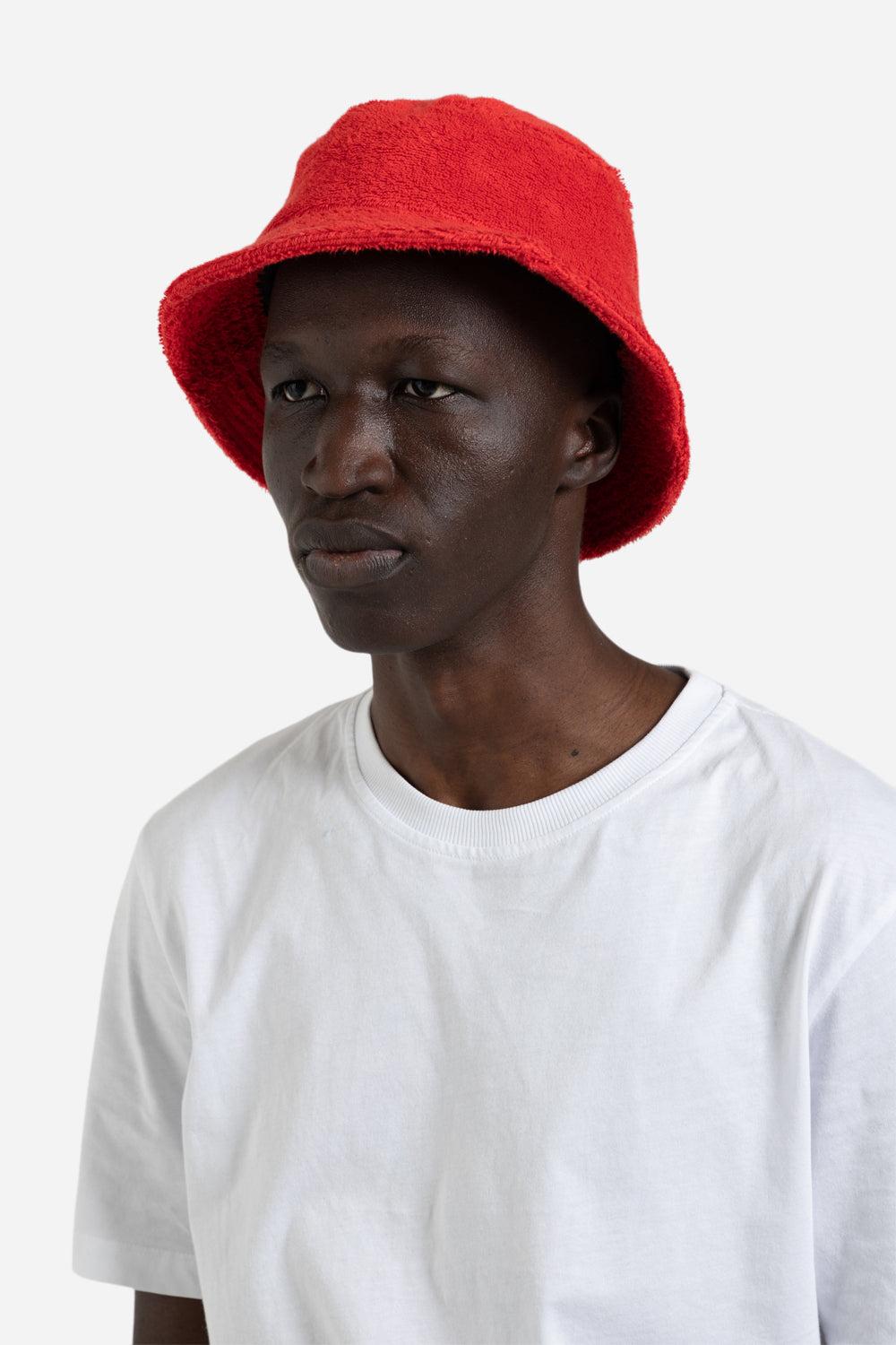 Terry Bucket Hat - Red
