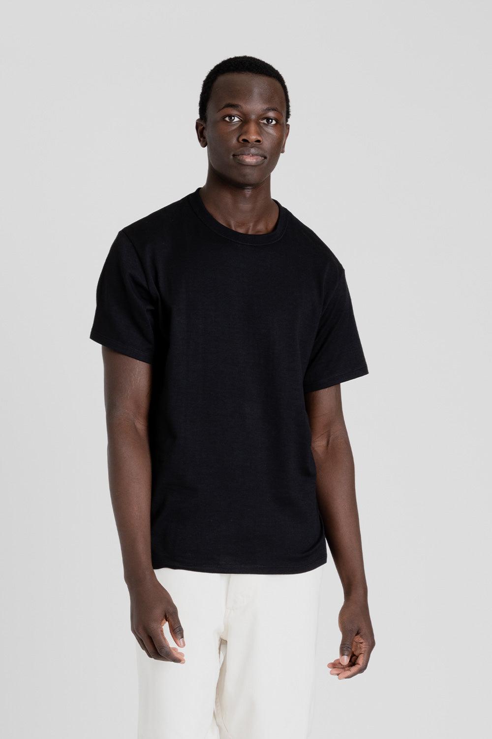 Loopwheel Coolmax Jersey Tees - Black