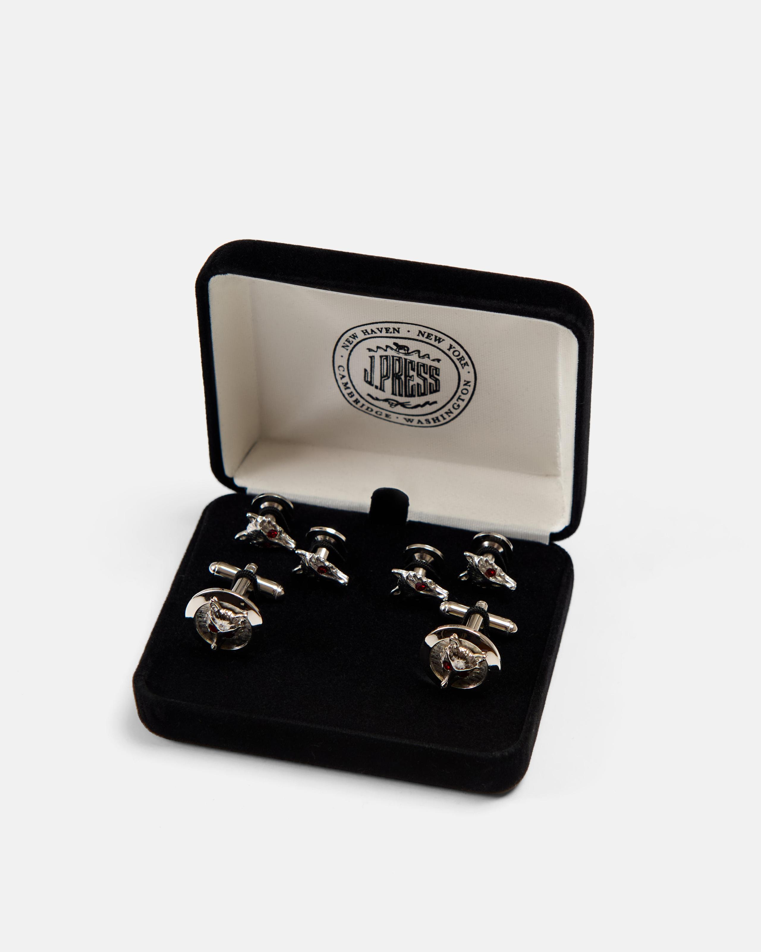Capital Manufacturing Fox Head Cufflink and Stud Set