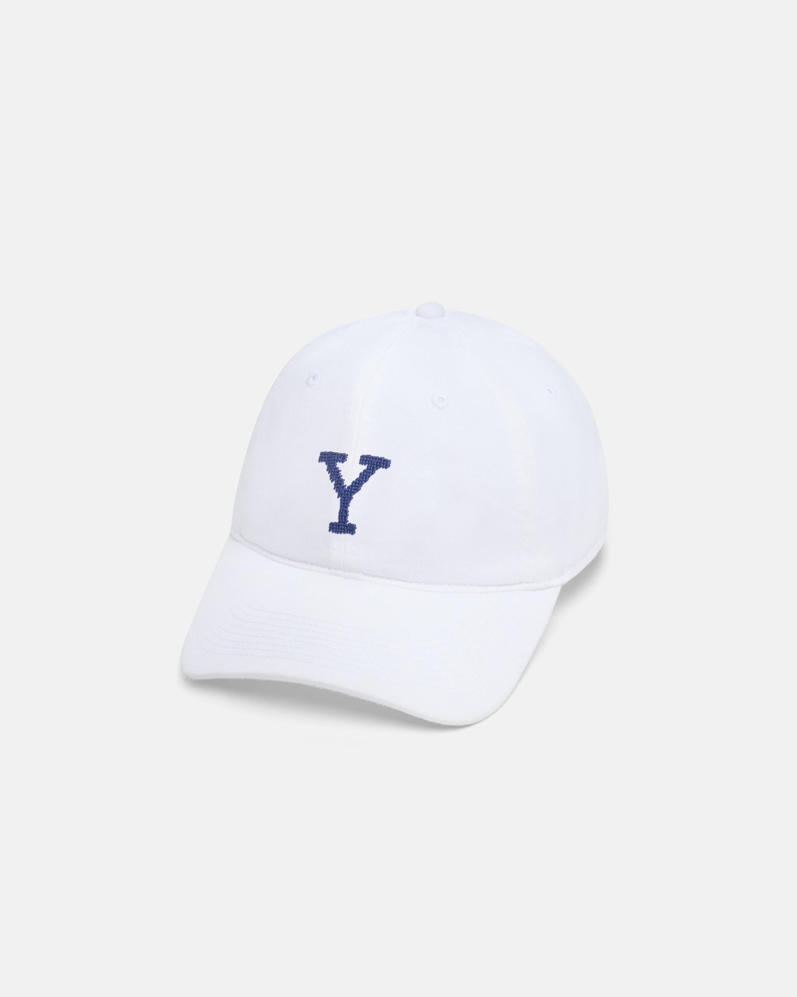 Yale University White Needlepoint Hat