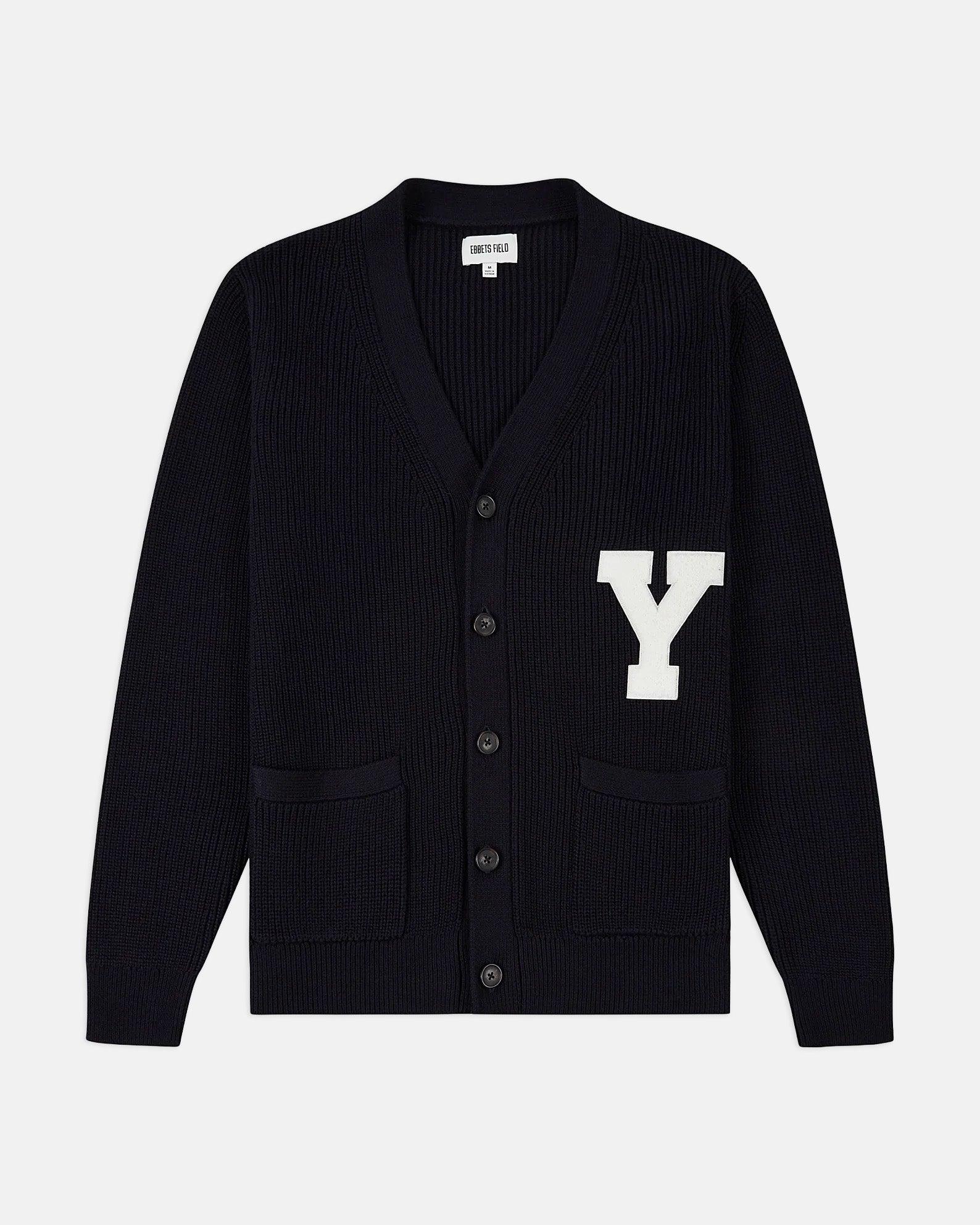 Yale Varsity Cotton Cardigan Sweater
