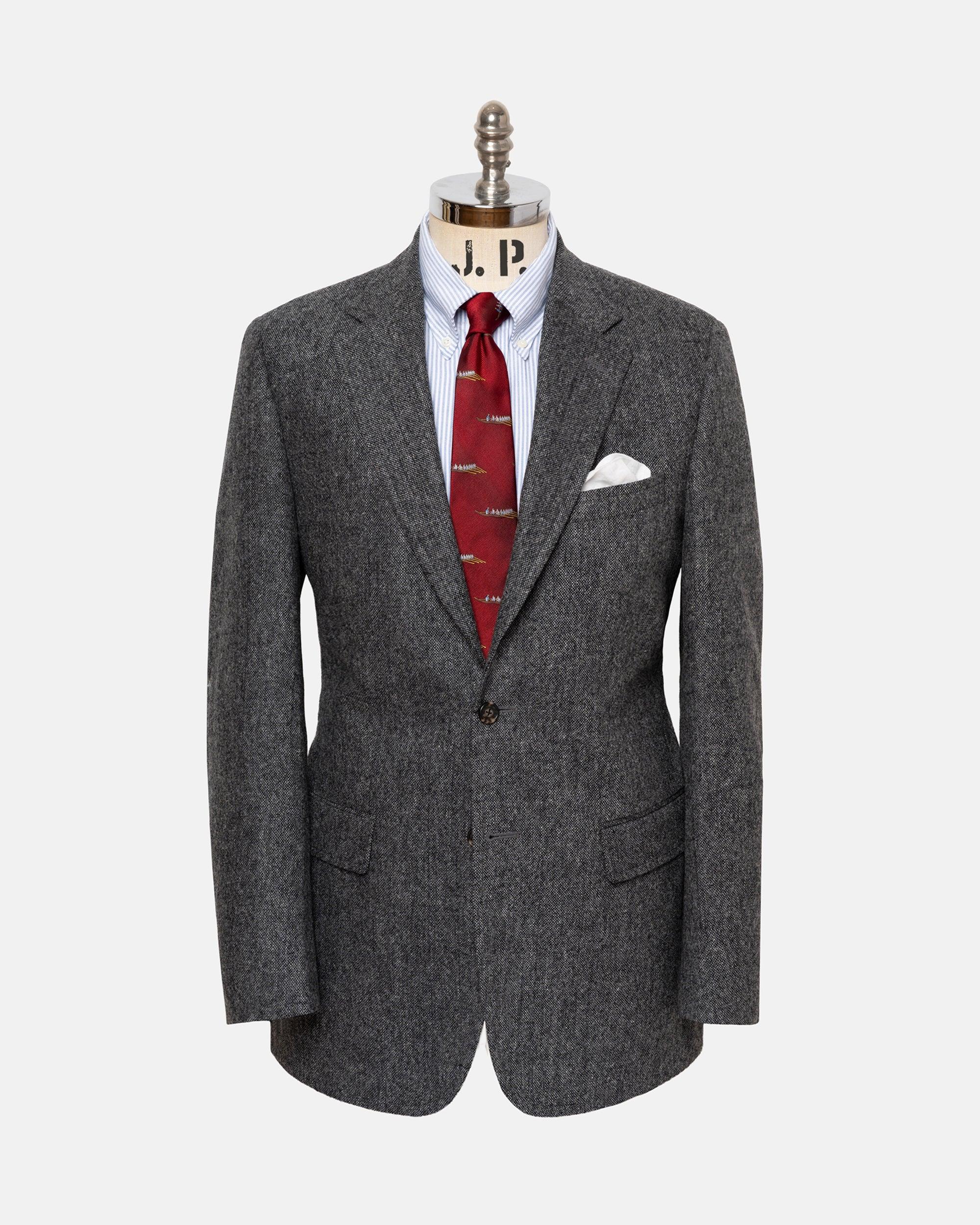 Made-in-Canada Grey Donegal Tweed Sport Coat - Custom Make