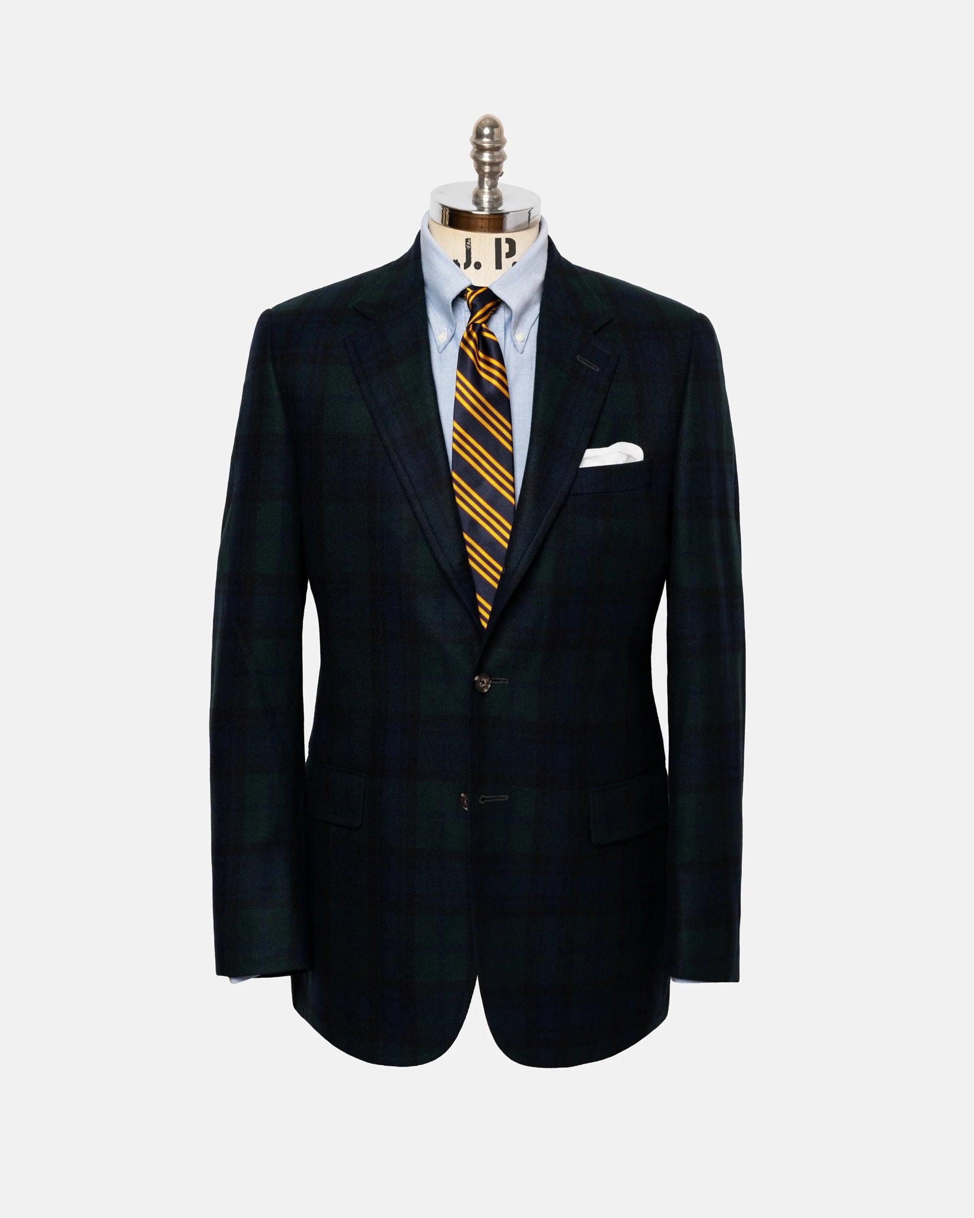 Made-in-Canada Black Watch Tartan Pure Cashmere Sport Coat
