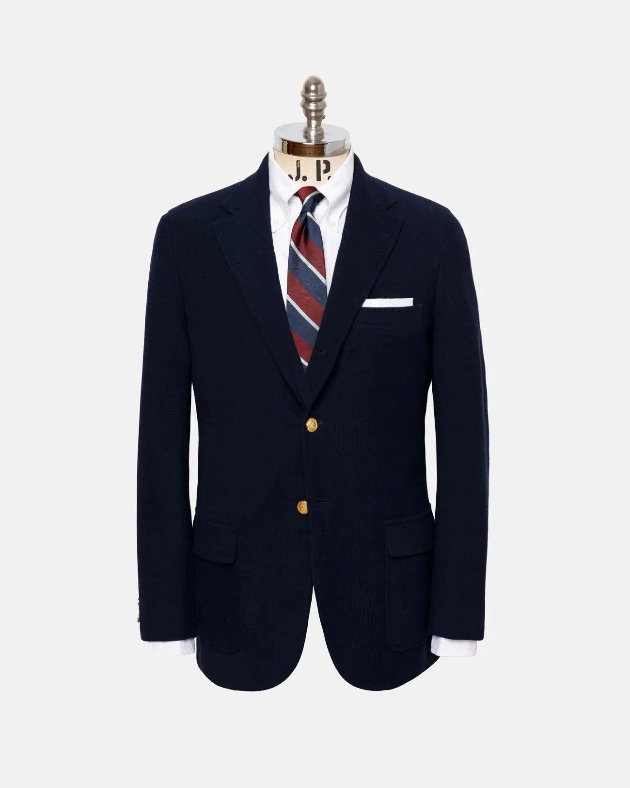 Navy Knit Blazer