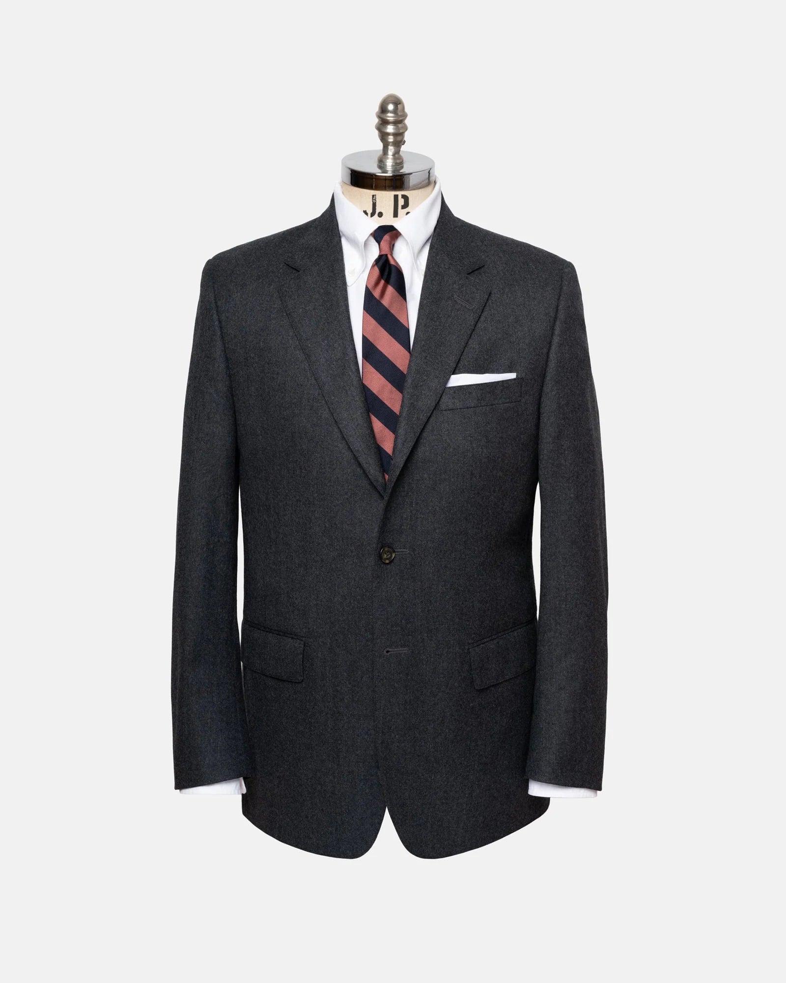 Made-in-Canada Solid Grey Wool Flannel 1902 Model Suit